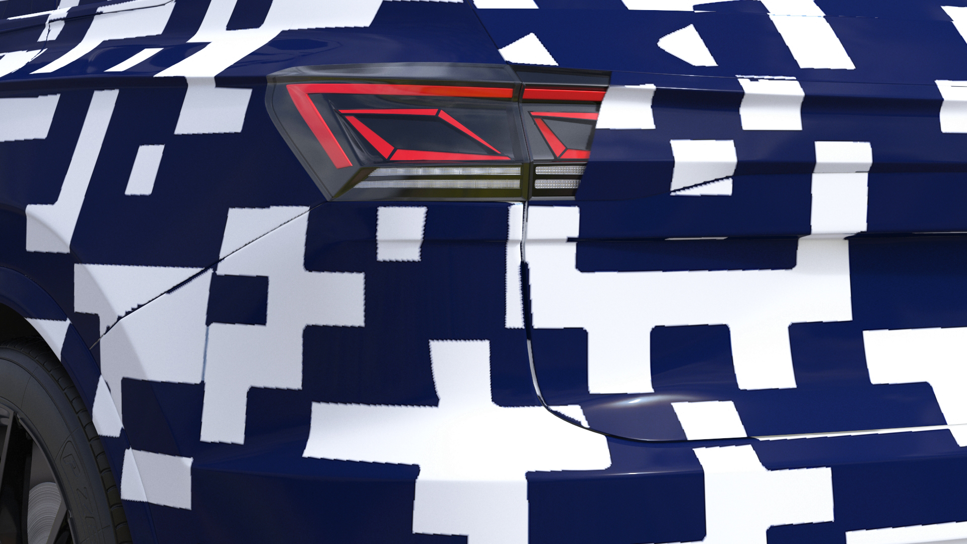Volkswagen Touareg 2024 QR Rigged for Maya 3D