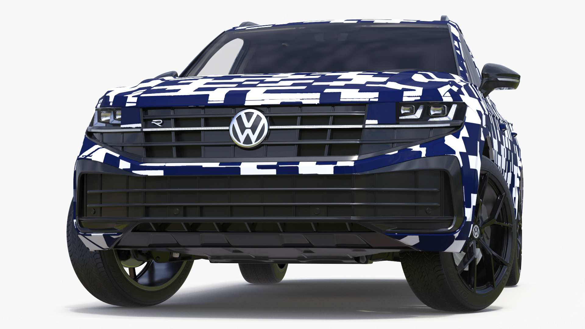 Volkswagen Touareg 2024 QR Rigged for Maya 3D