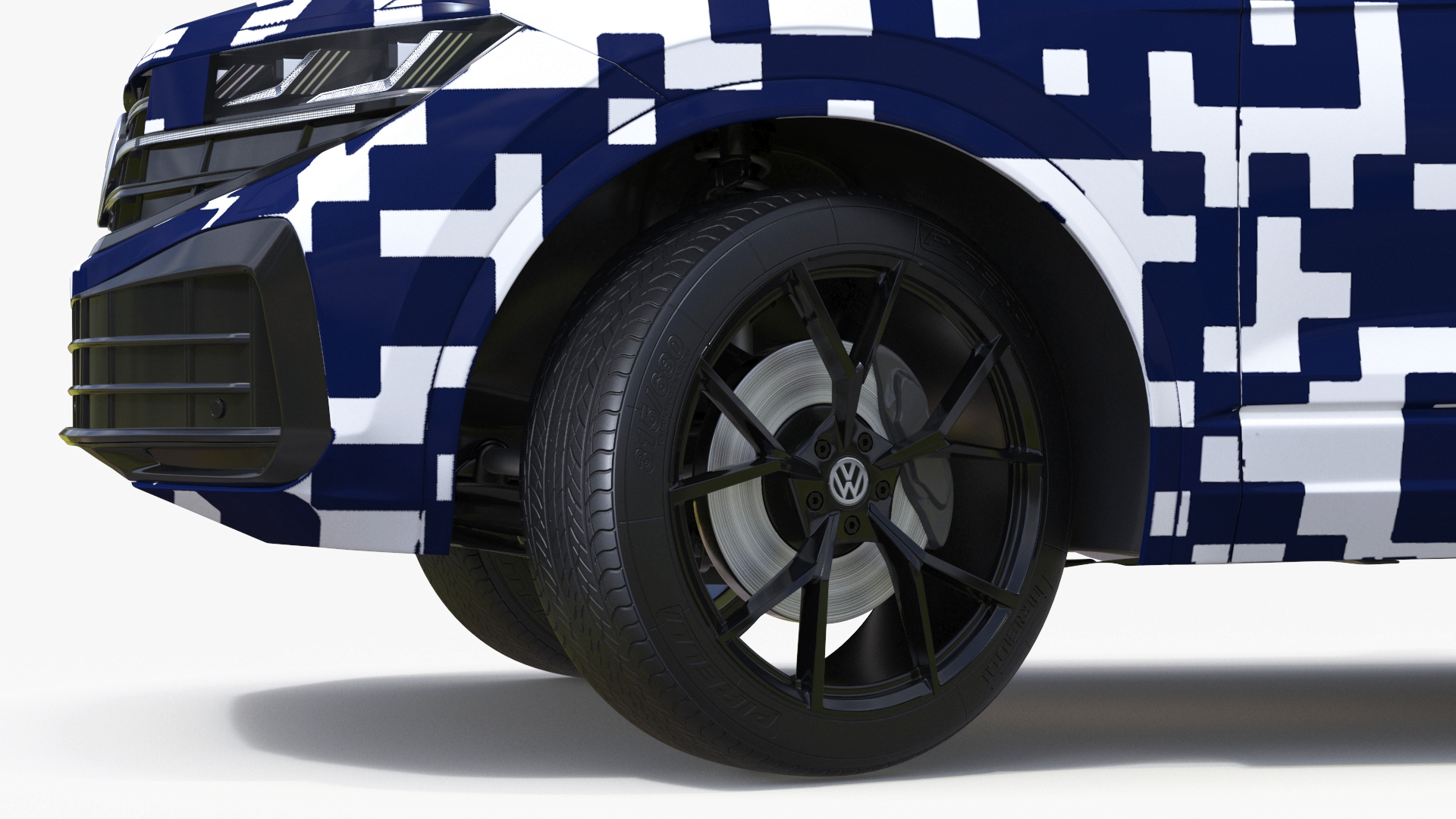 Volkswagen Touareg 2024 QR Rigged for Maya 3D