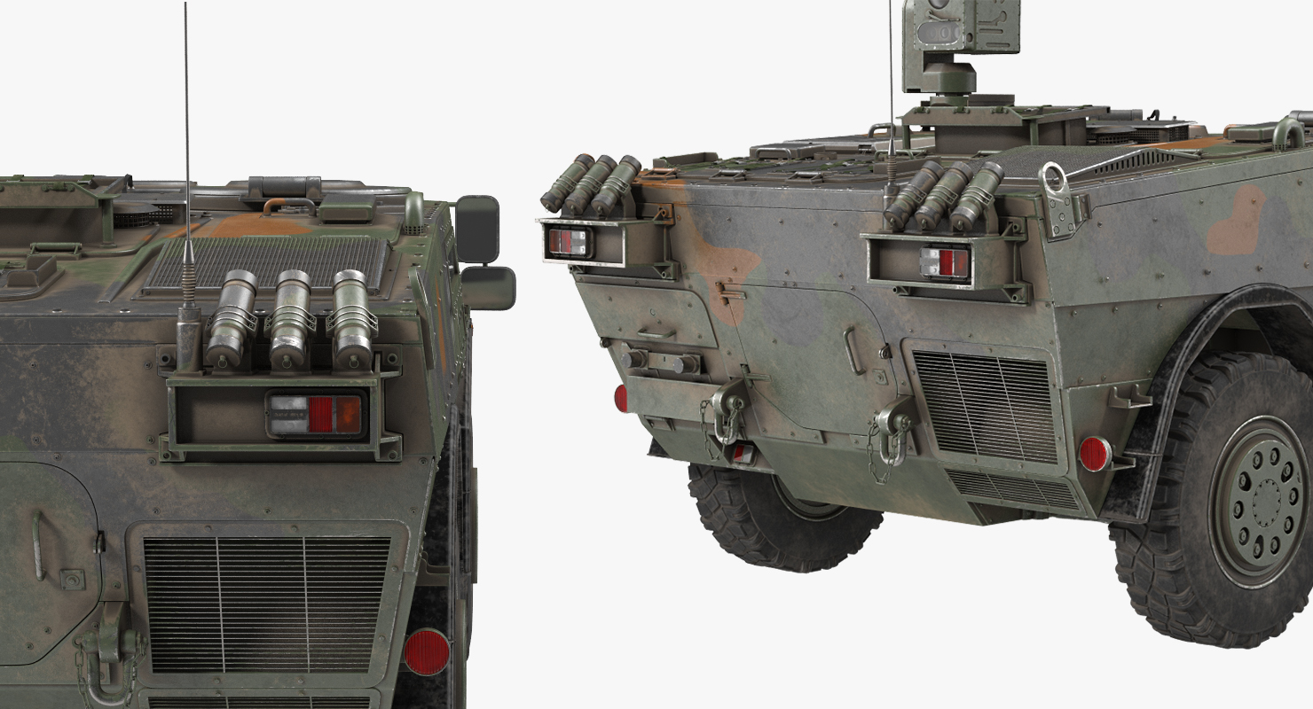 3D Fennek German Reconnaissance Vehicle