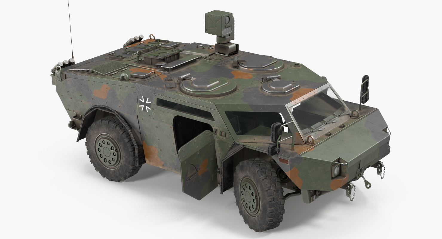 3D Fennek German Reconnaissance Vehicle