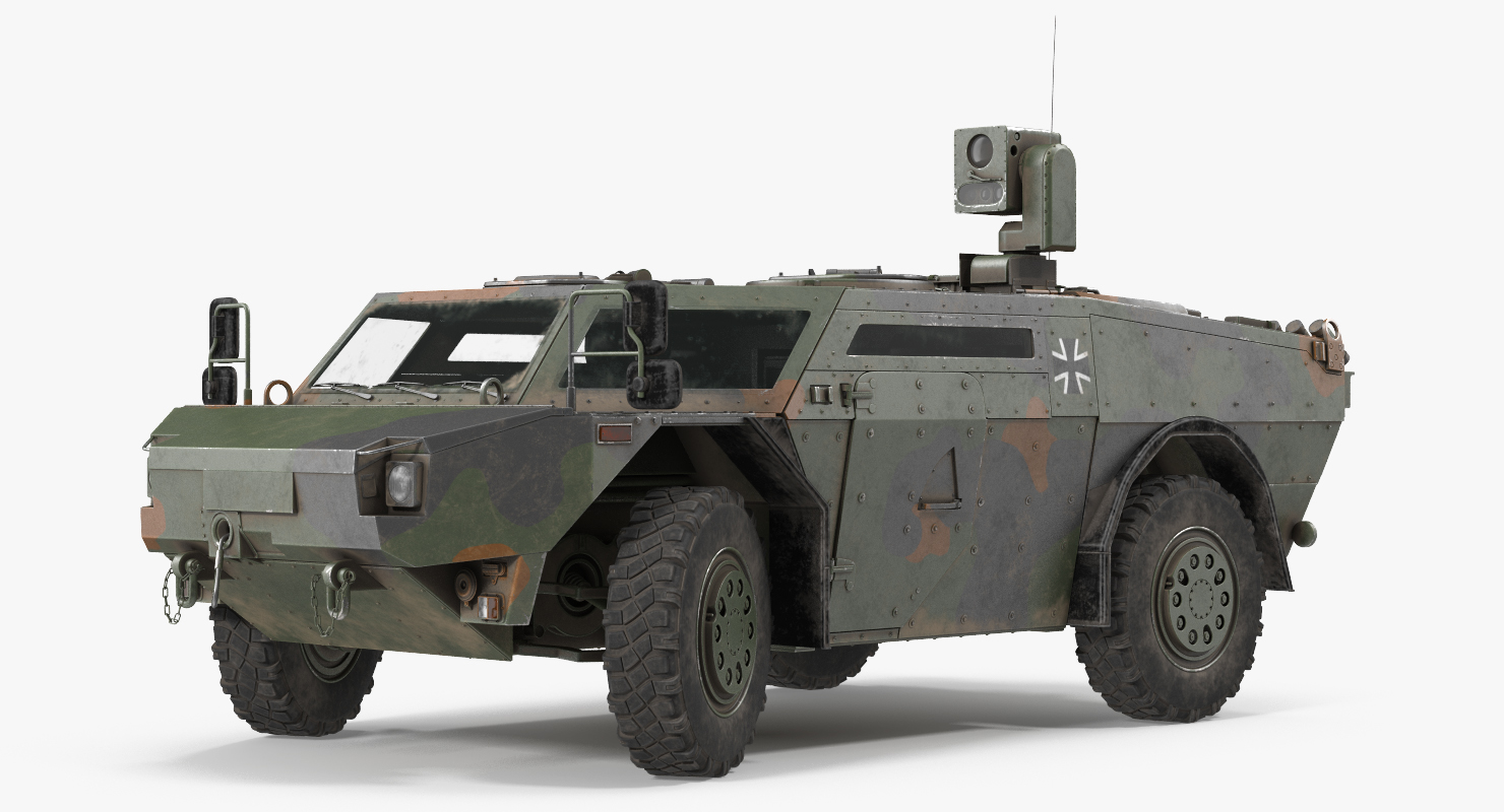 3D Fennek German Reconnaissance Vehicle