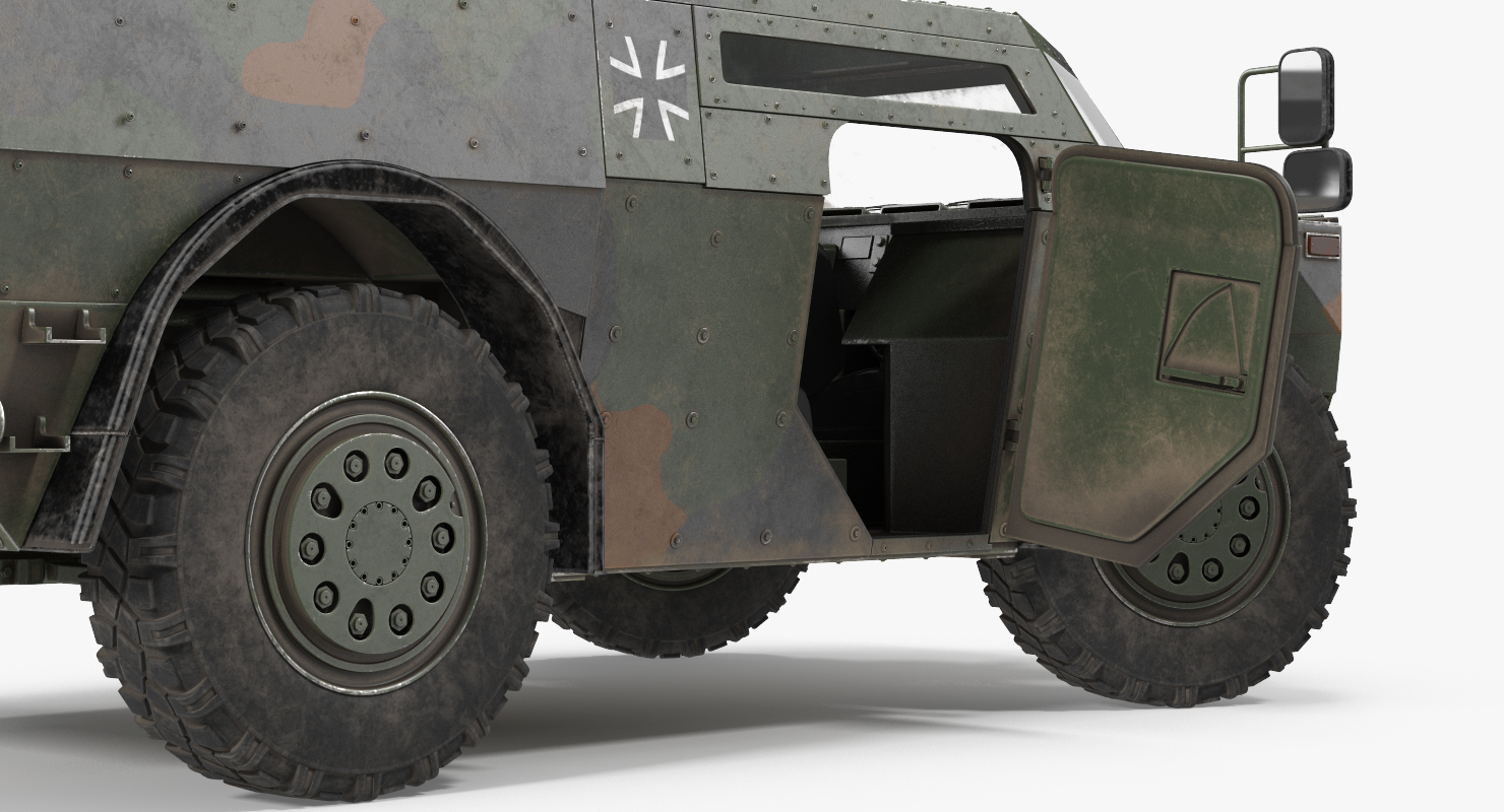 3D Fennek German Reconnaissance Vehicle