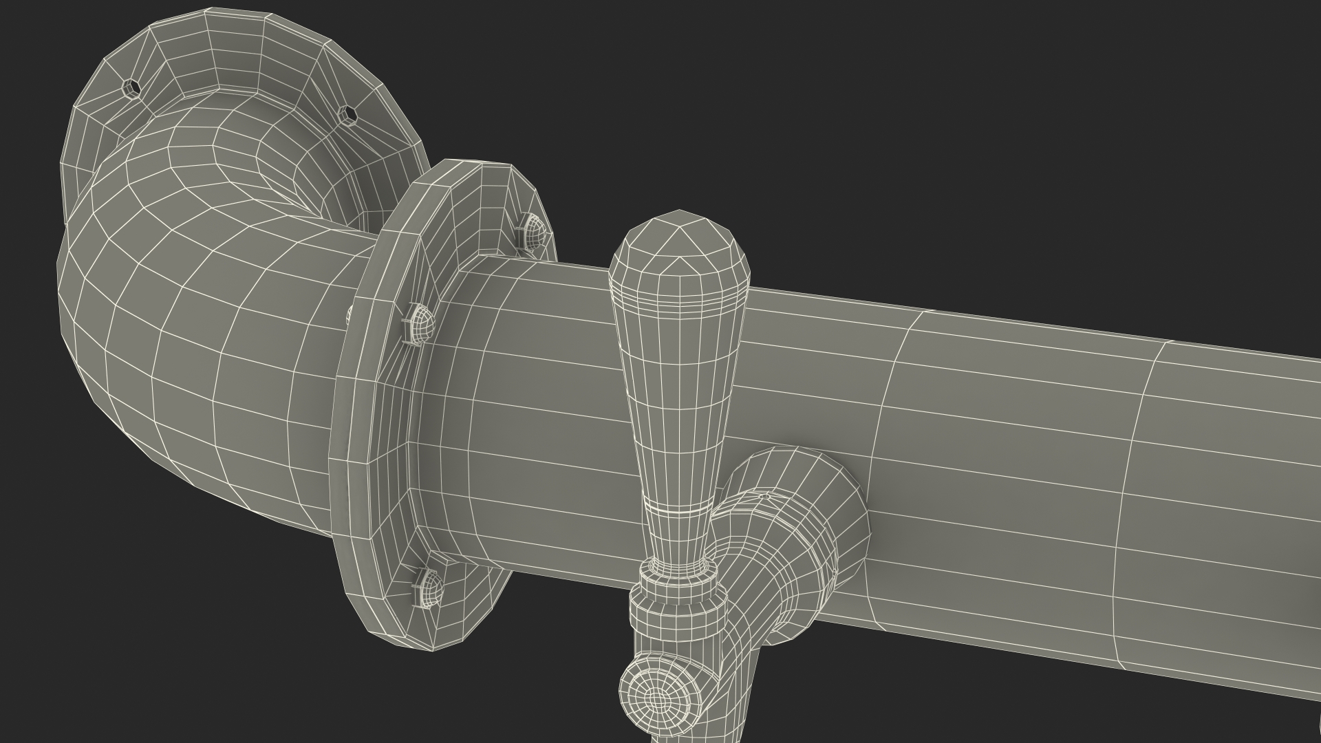Rail Draft Brass Beer Tower 3D