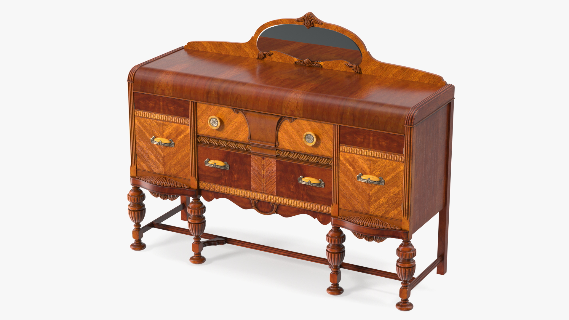 3D Waterfall  Vintage Sideboard model