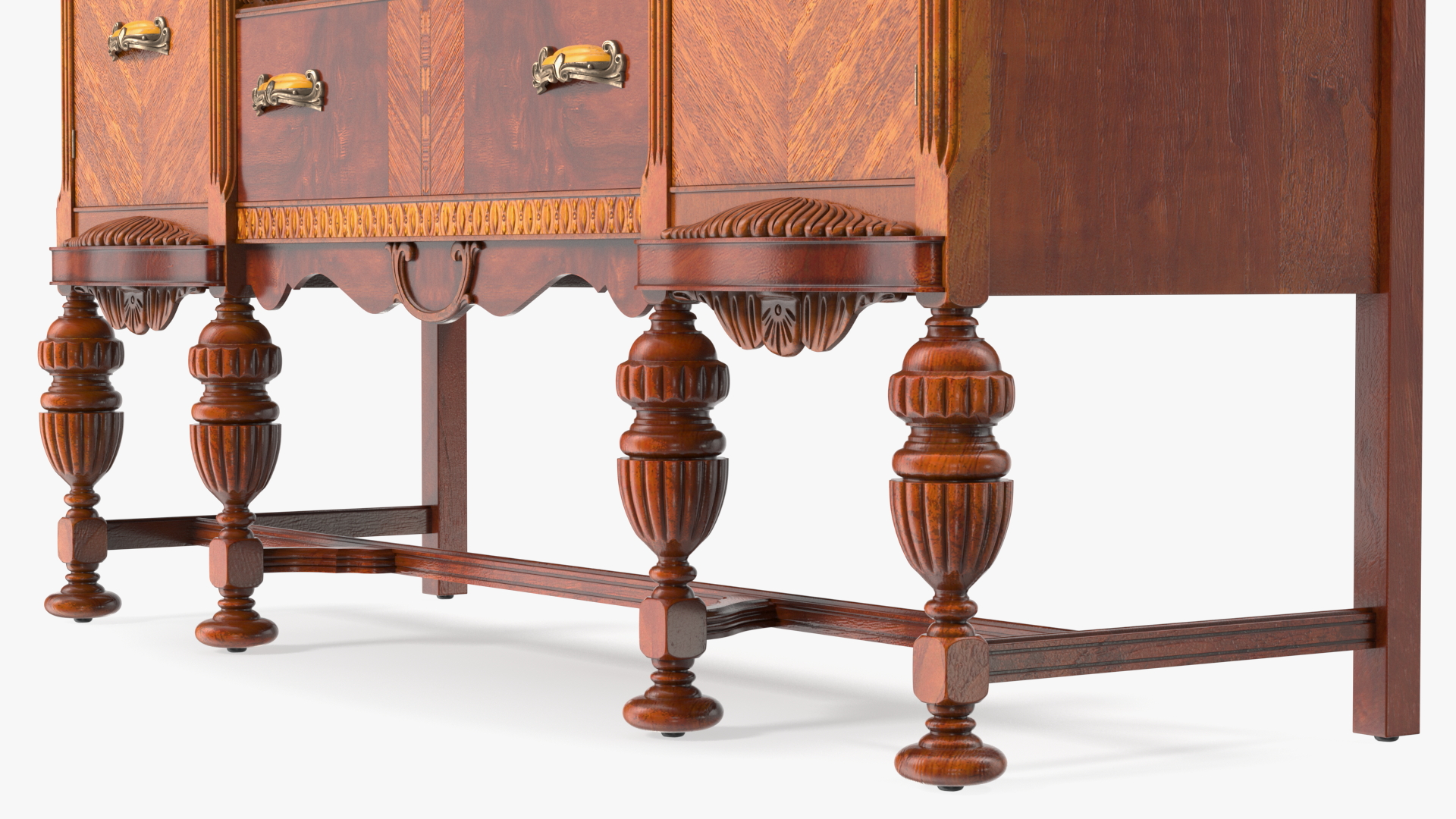 3D Waterfall  Vintage Sideboard model