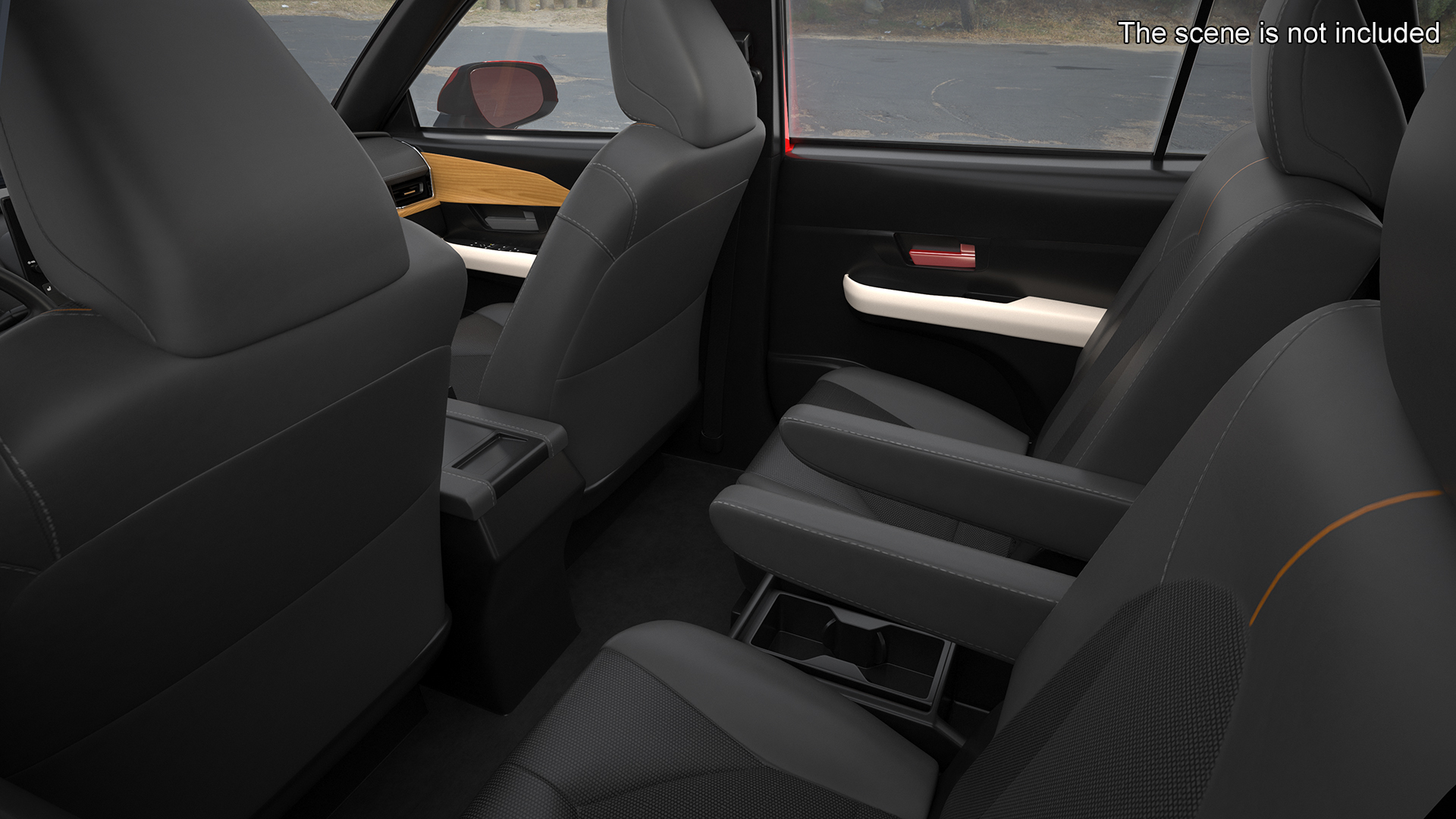 Toyota Grand Highlander 2024 Red Rigged 3D model