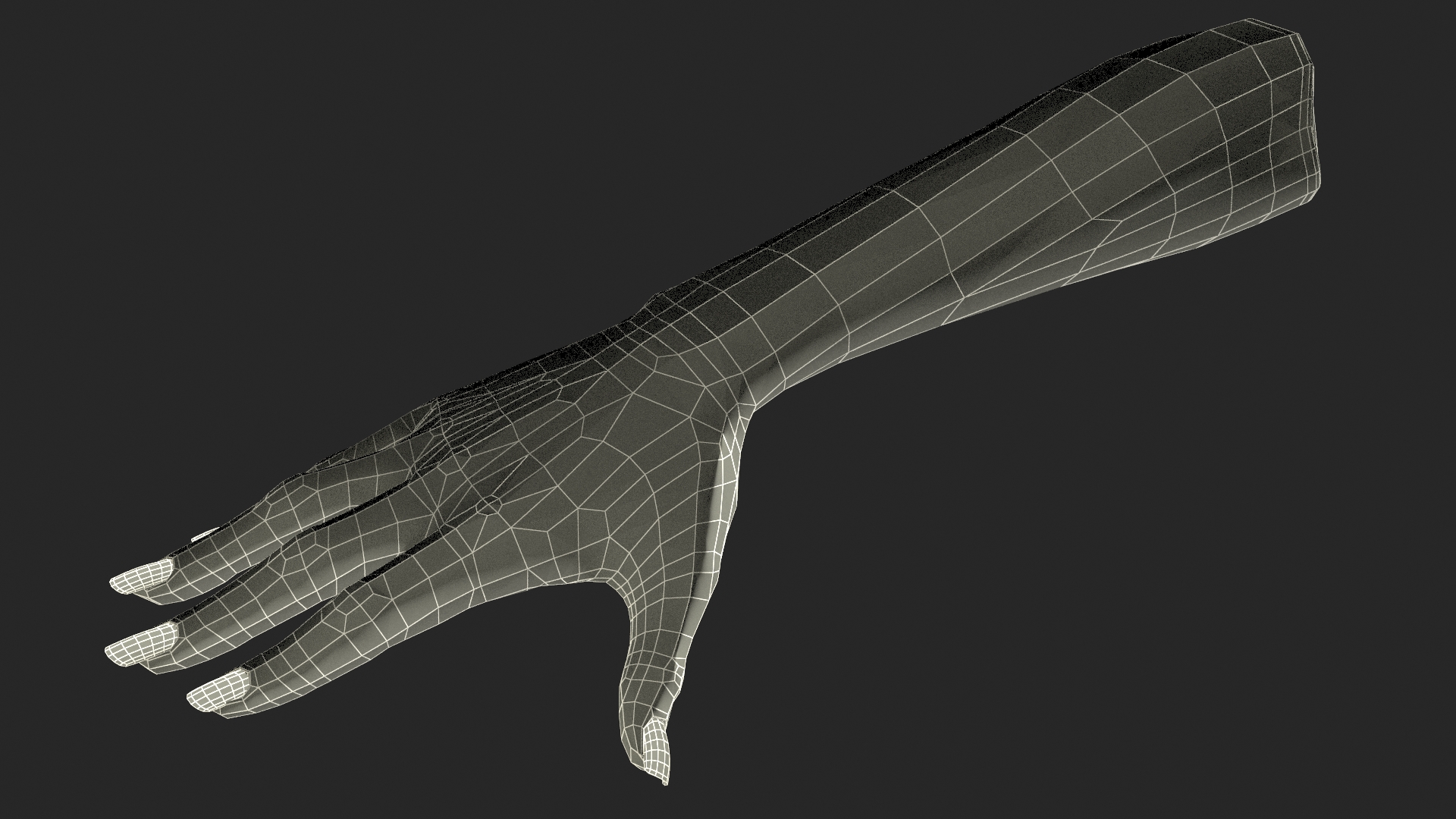 3D model African Woman Hand Rigged