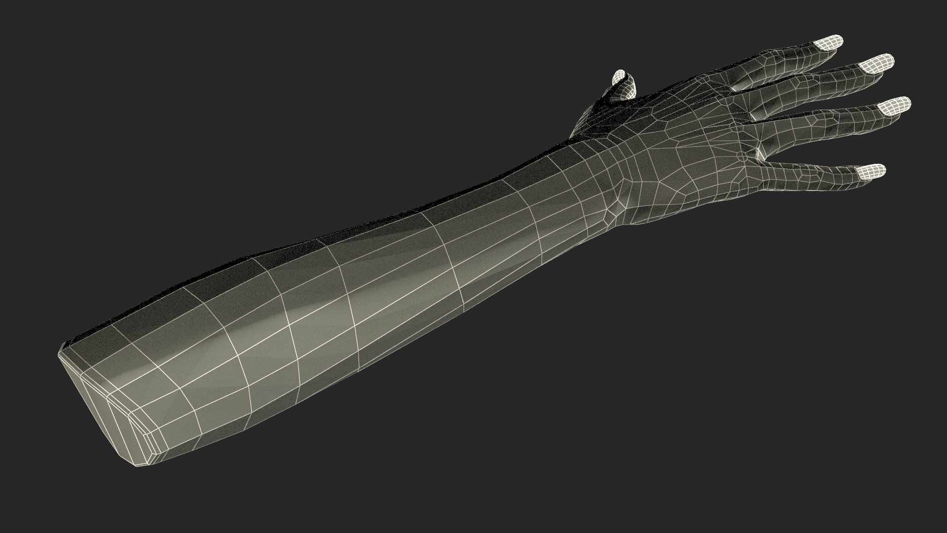 3D model African Woman Hand Rigged