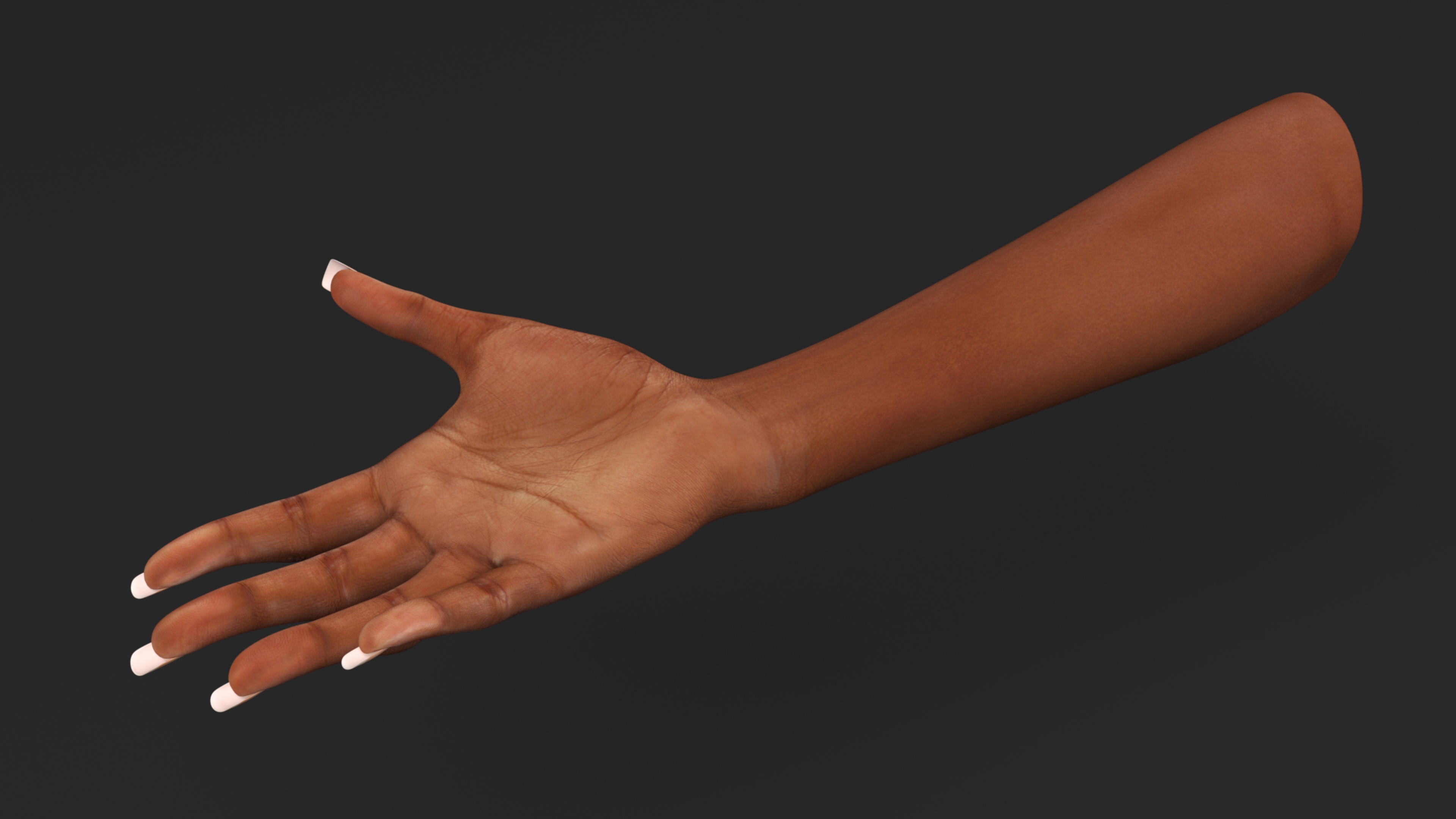 3D model African Woman Hand Rigged