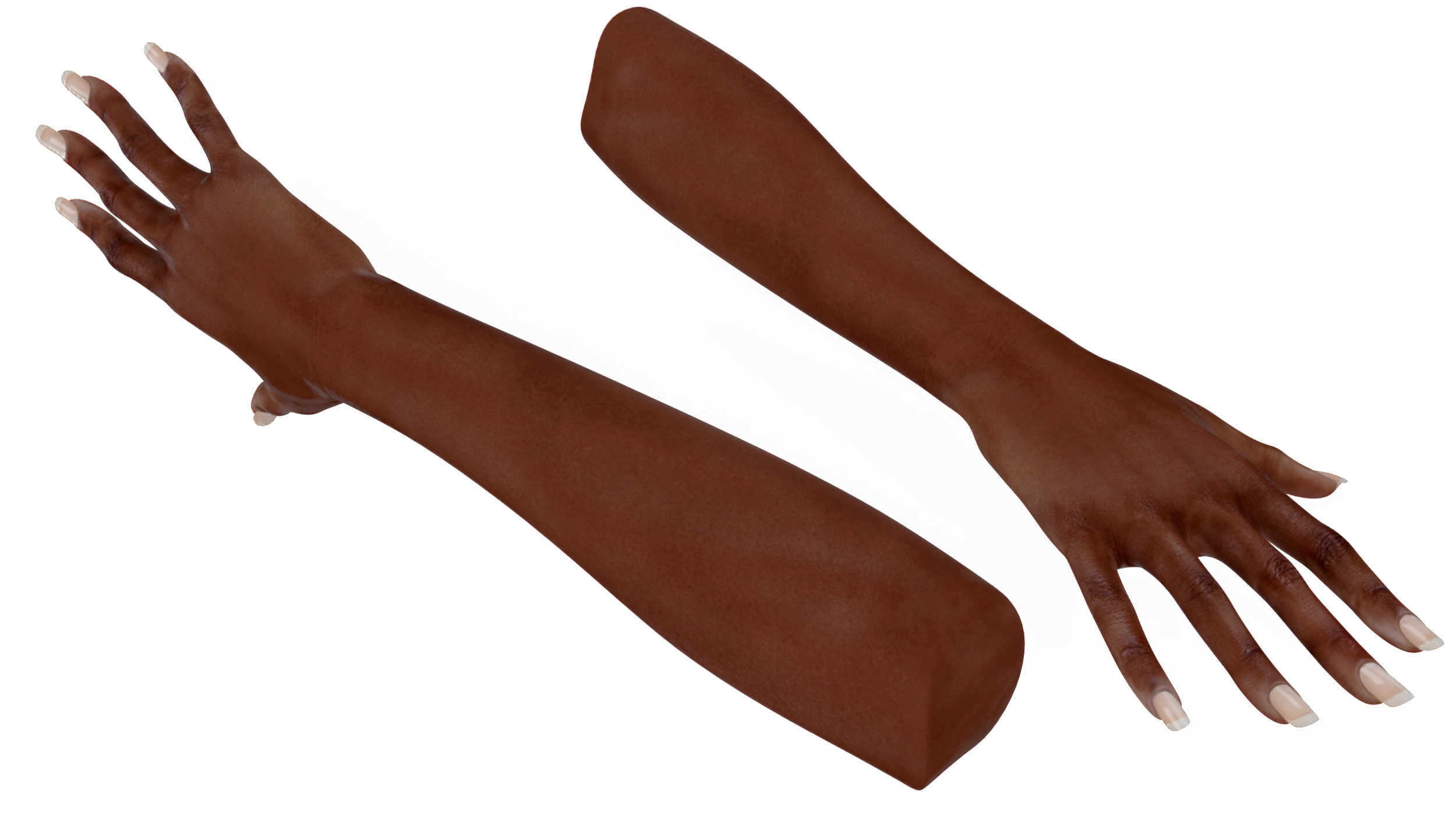 3D model African Woman Hand Rigged