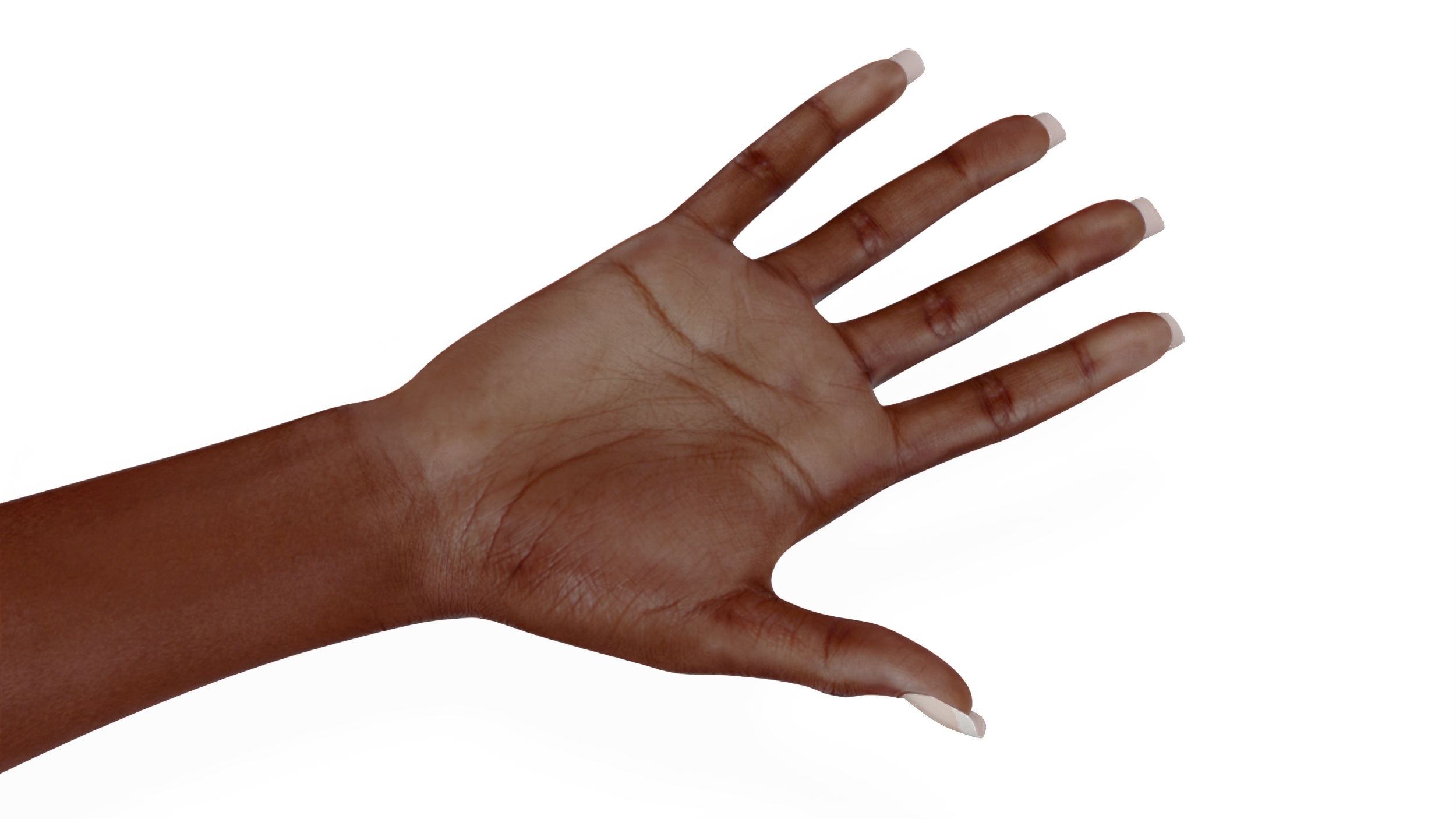 3D model African Woman Hand Rigged