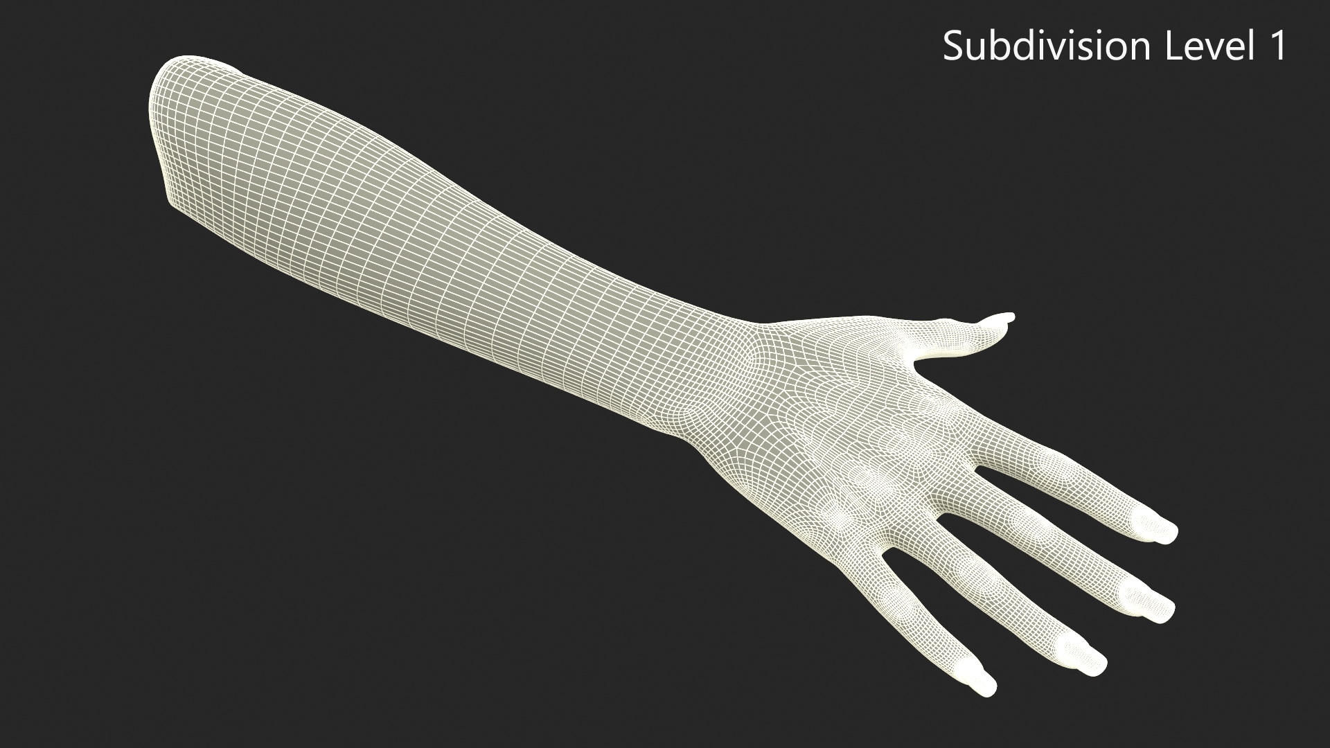 3D model African Woman Hand Rigged