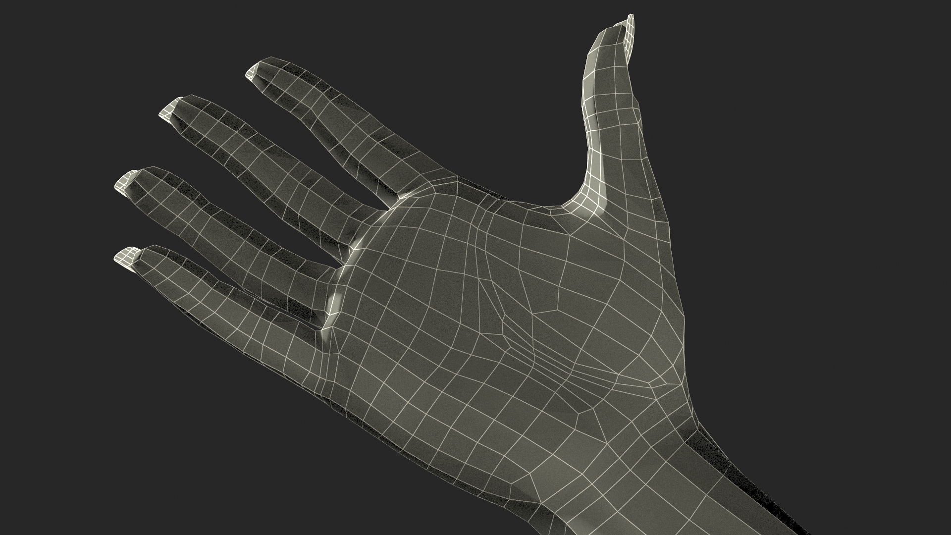 3D model African Woman Hand Rigged