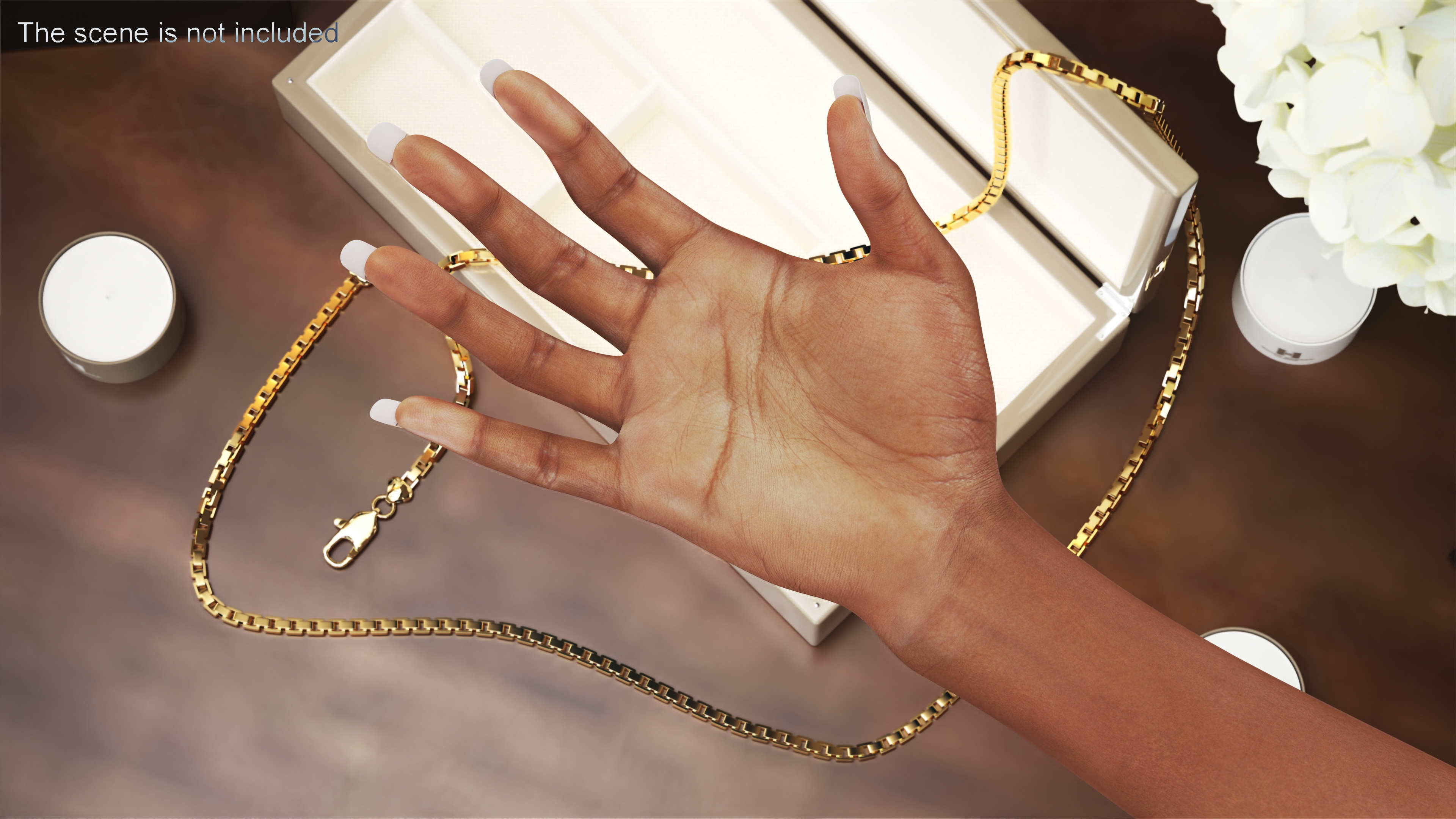 3D model African Woman Hand Rigged