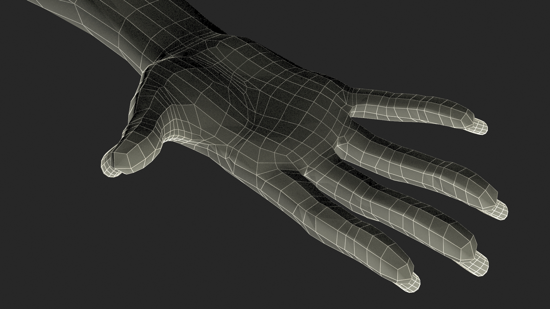 3D model African Woman Hand Rigged
