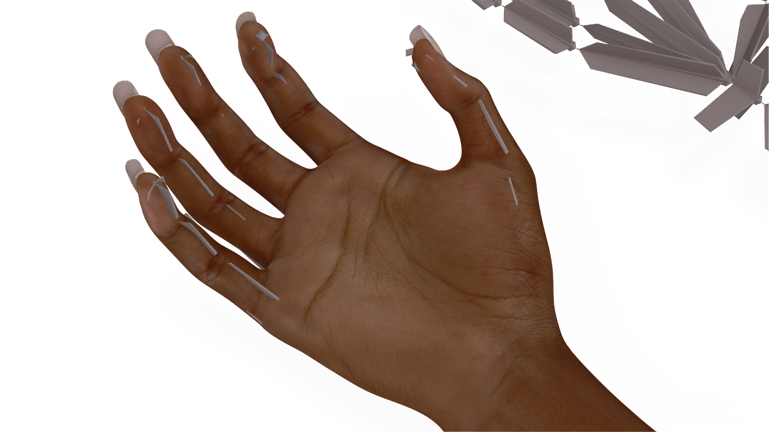 3D model African Woman Hand Rigged
