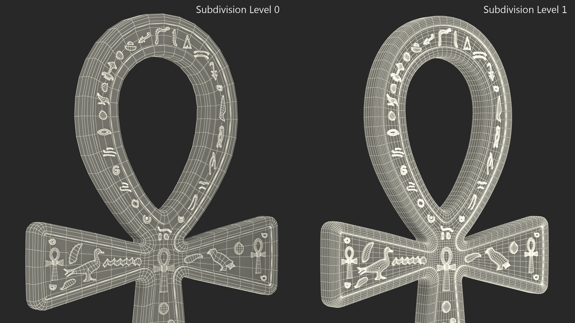 Egyptian Cross 3D model