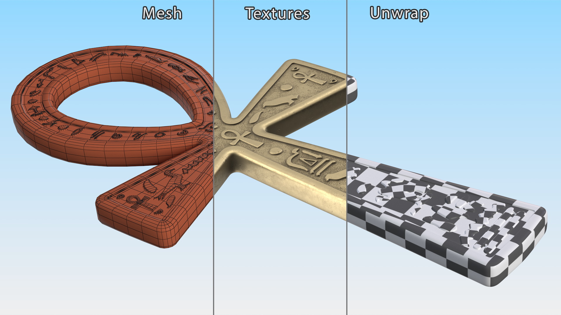 Egyptian Cross 3D model