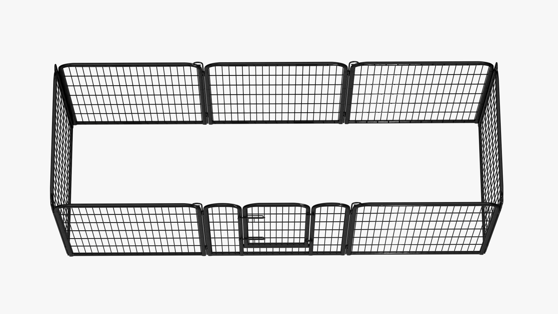 Small Rectangular Playpen for Dogs 3D model