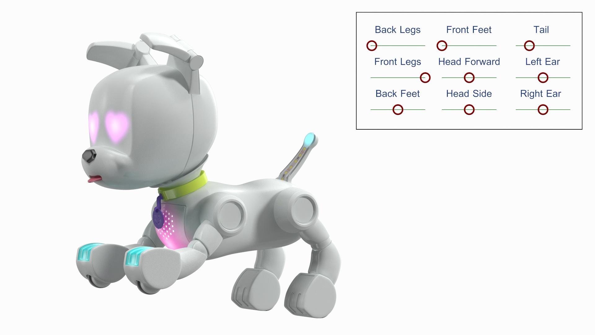 MINTiD Robot Dog E Rigged for Cinema 4D 3D model