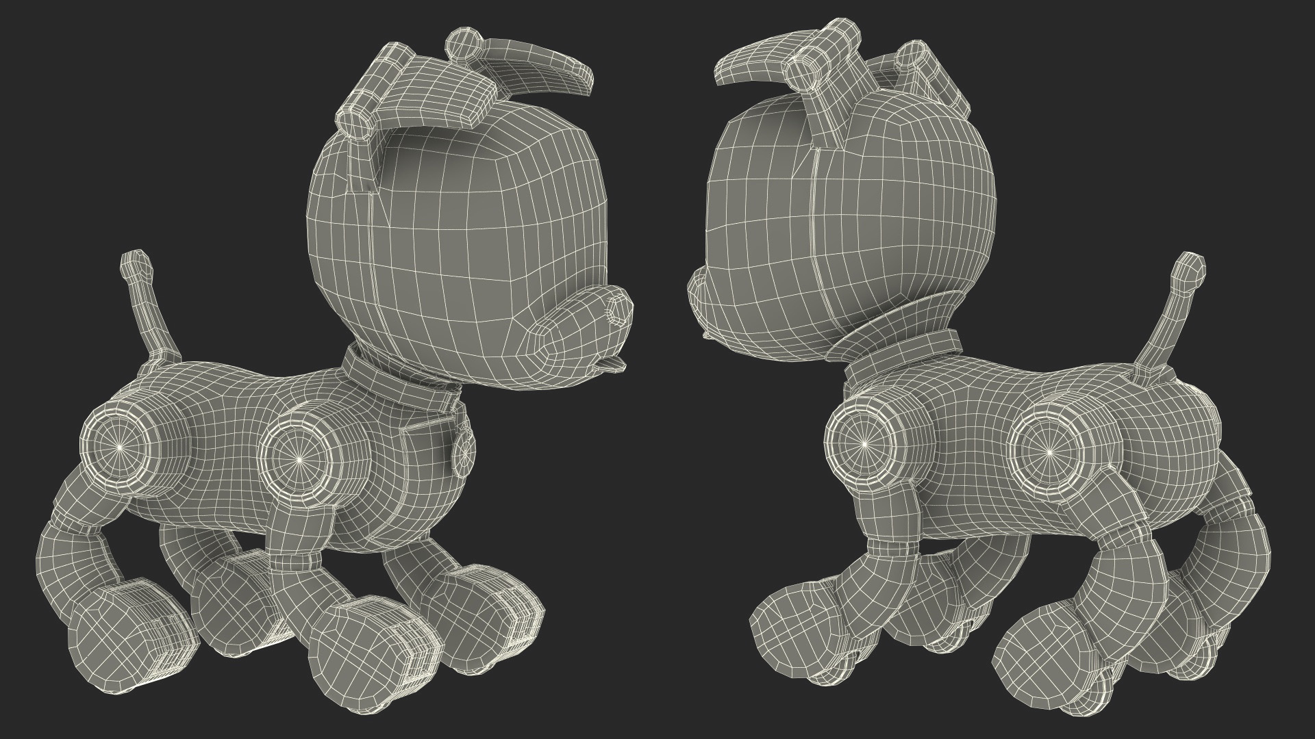 MINTiD Robot Dog E Rigged for Cinema 4D 3D model
