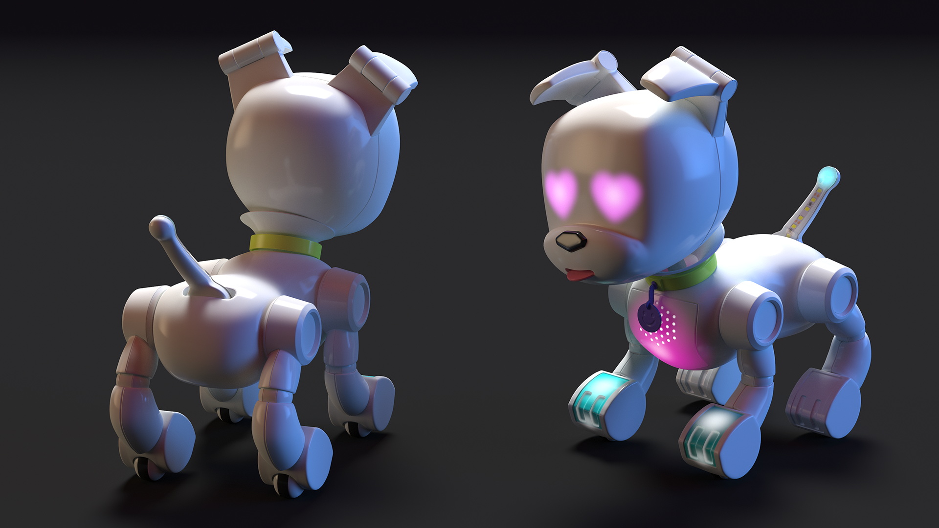 MINTiD Robot Dog E Rigged for Cinema 4D 3D model