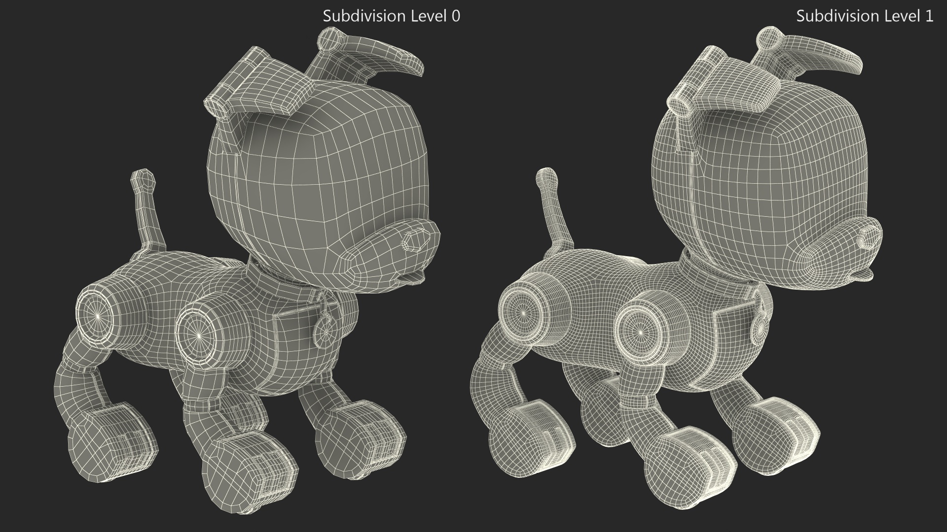 MINTiD Robot Dog E Rigged for Cinema 4D 3D model