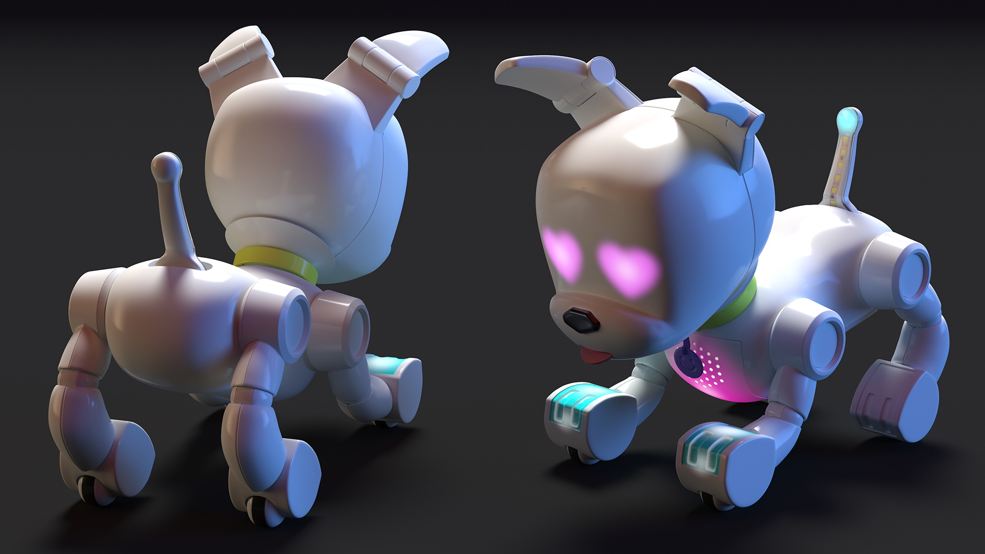 MINTiD Robot Dog E Rigged for Cinema 4D 3D model