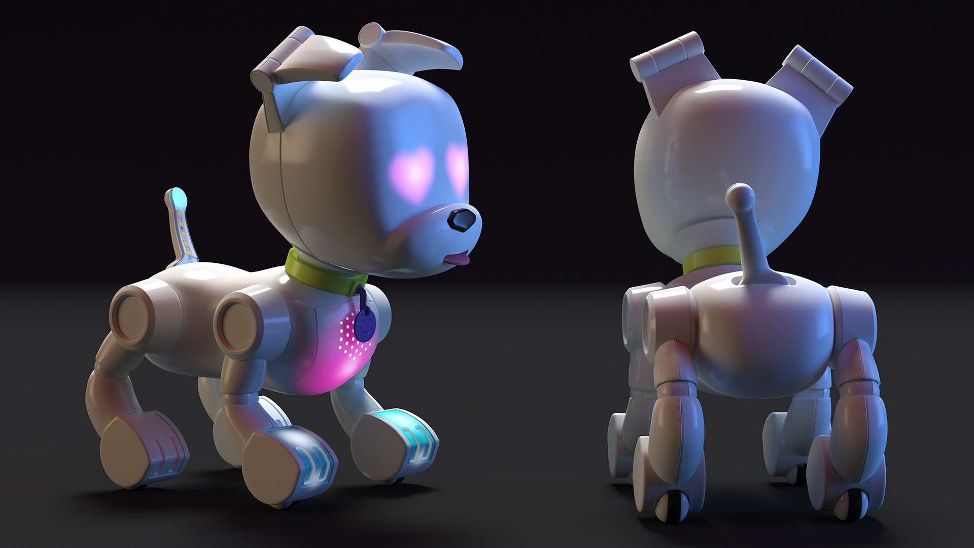 MINTiD Robot Dog E Rigged for Cinema 4D 3D model