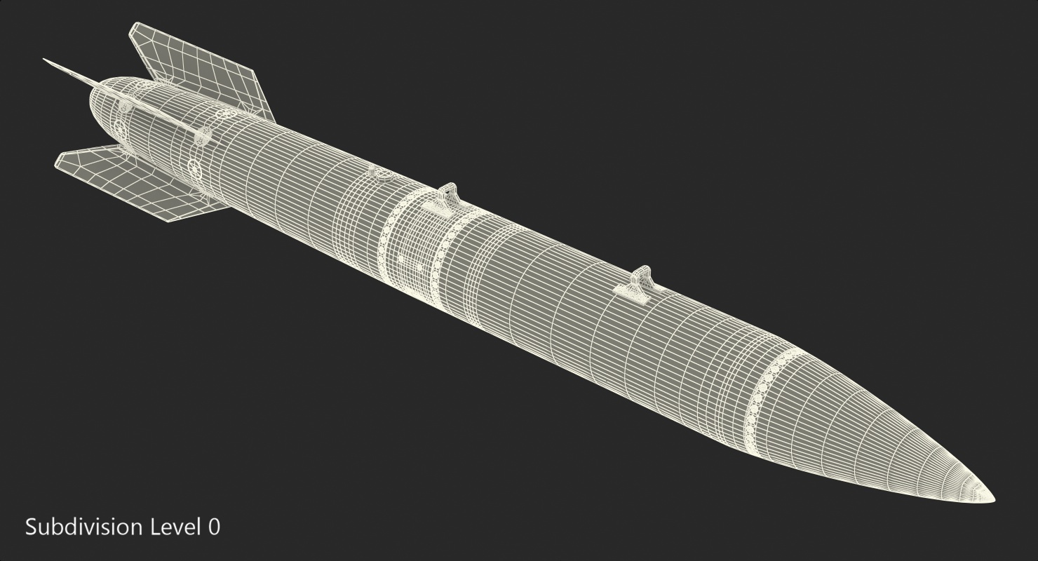 B61 12 Nuclear Bomb 3D model
