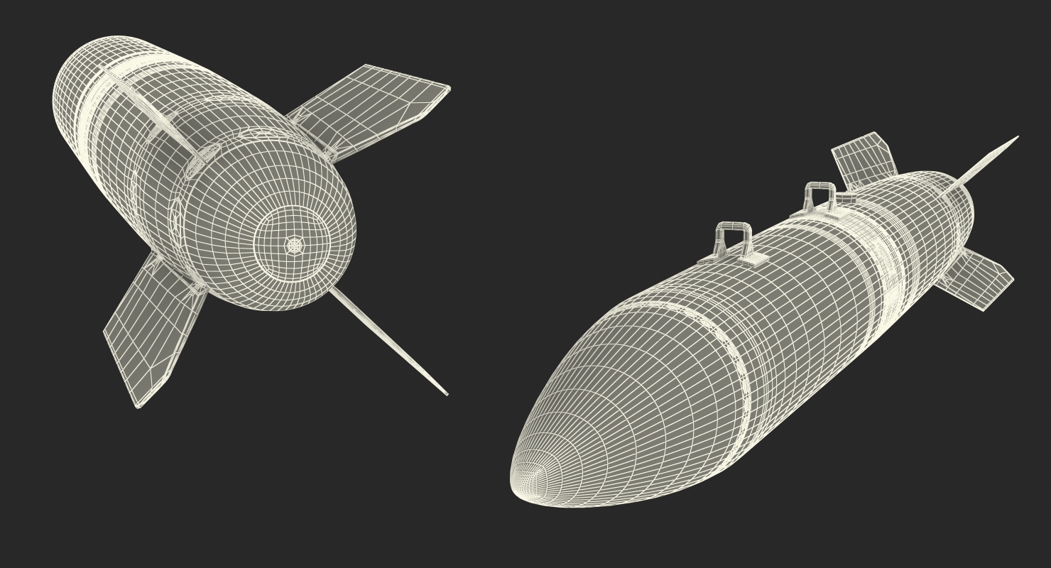 B61 12 Nuclear Bomb 3D model