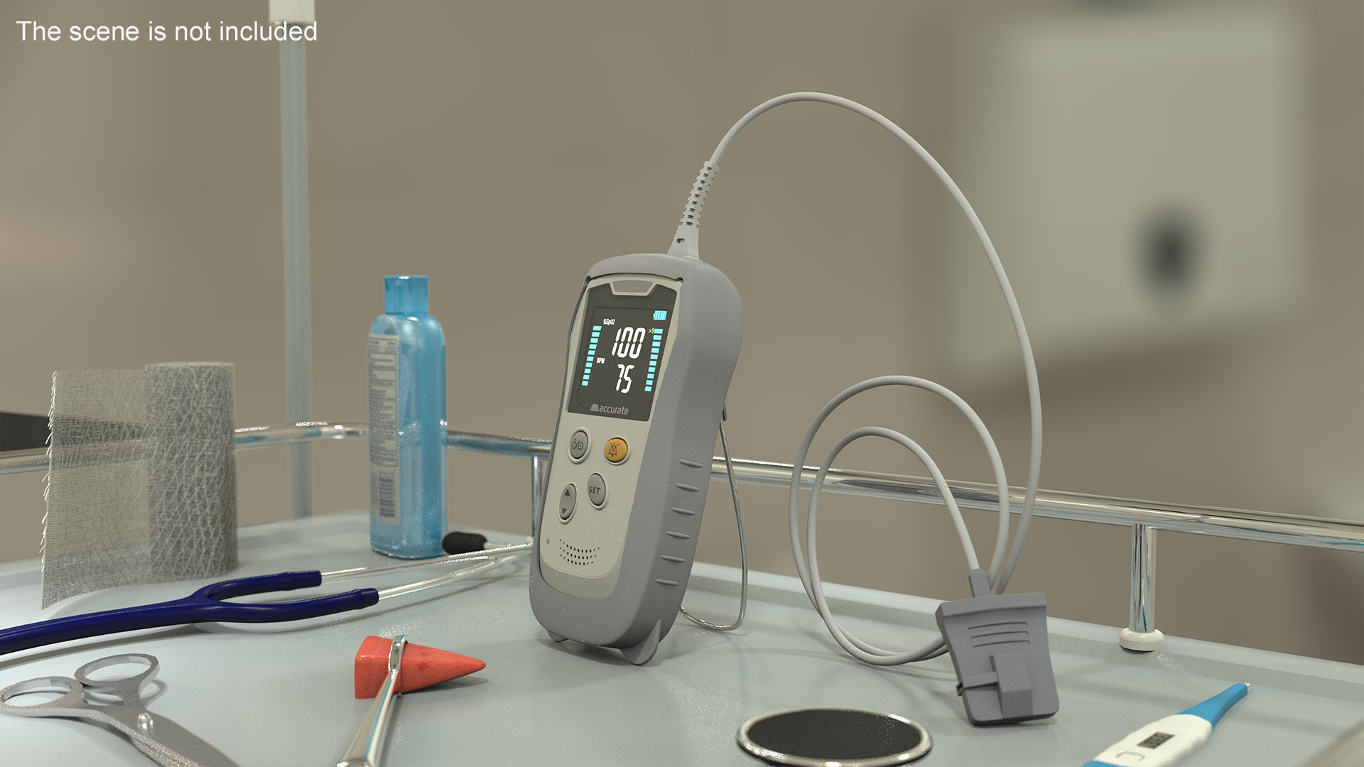 3D Digital Handheld Pulse Oximeter