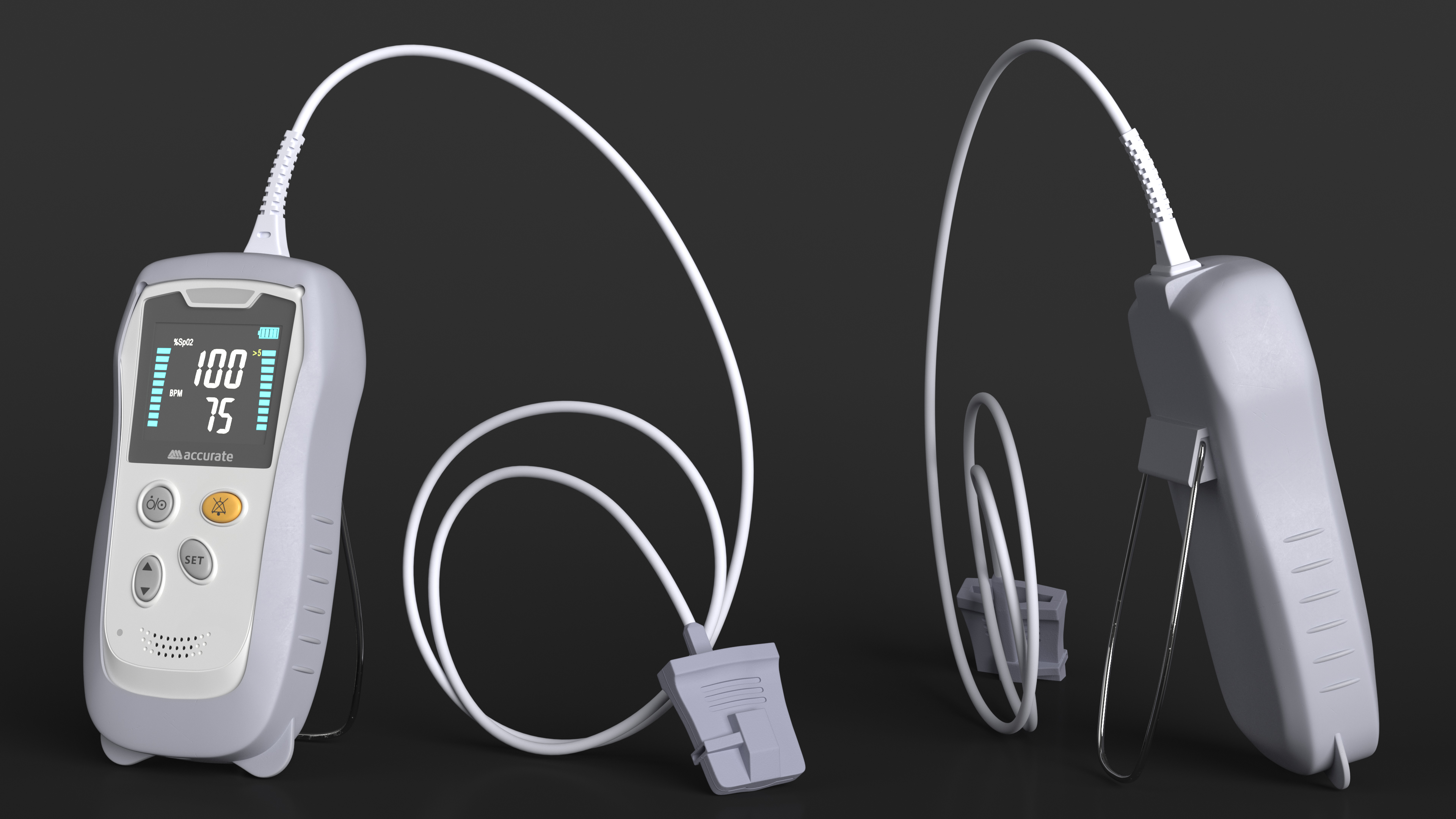 3D Digital Handheld Pulse Oximeter