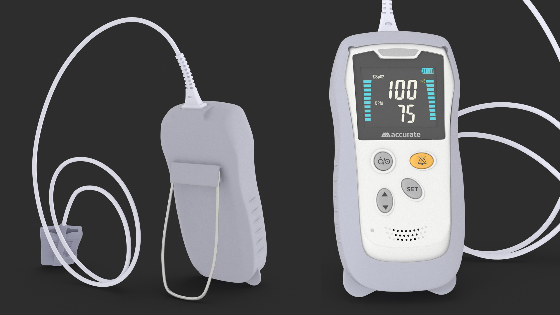 3D Digital Handheld Pulse Oximeter