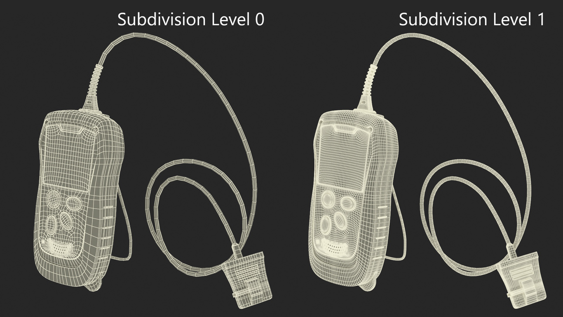 3D Digital Handheld Pulse Oximeter