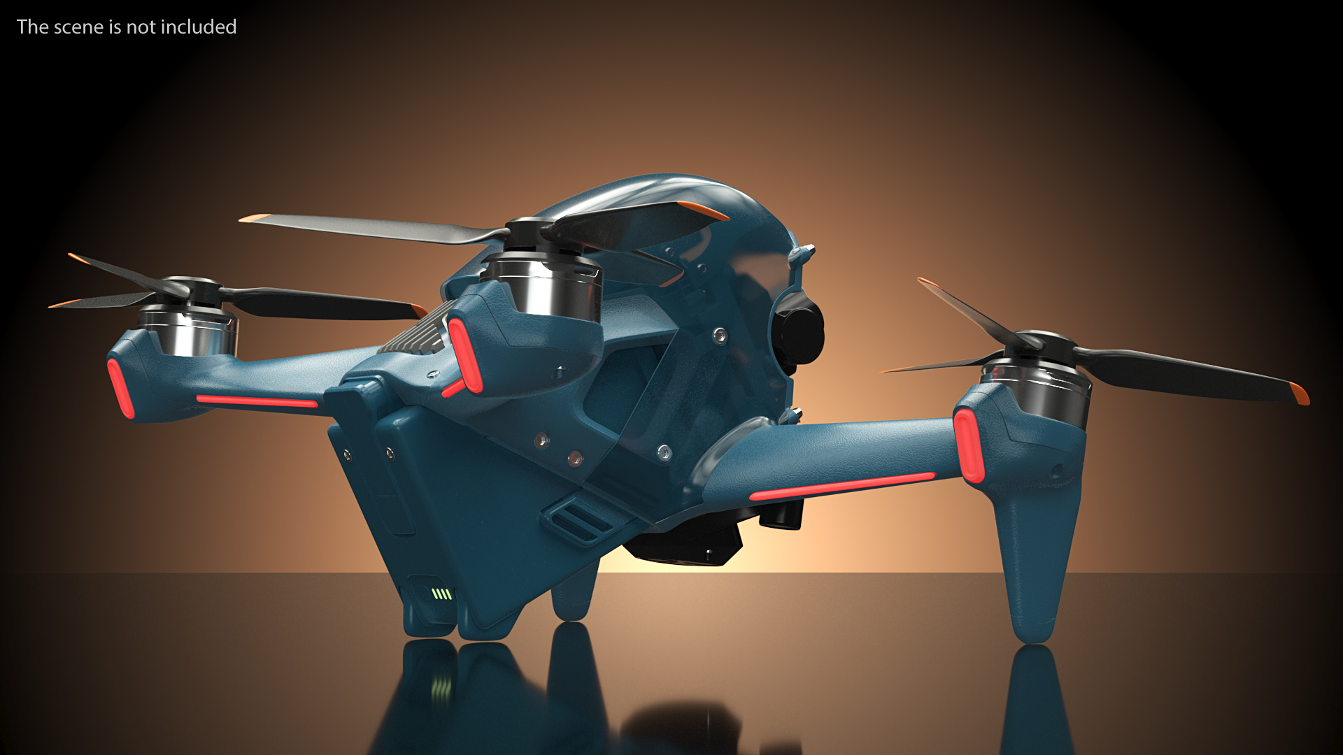 3D High Speed Drone Rigged model