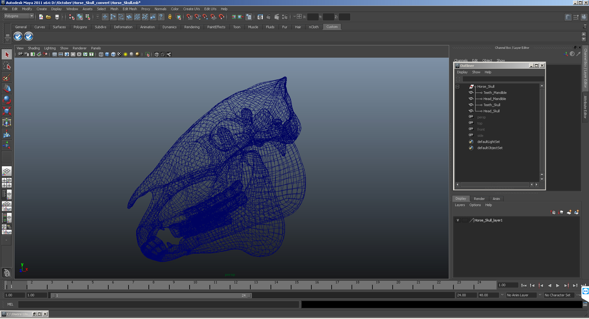 3D Animal Spine Vertebrae Bones model
