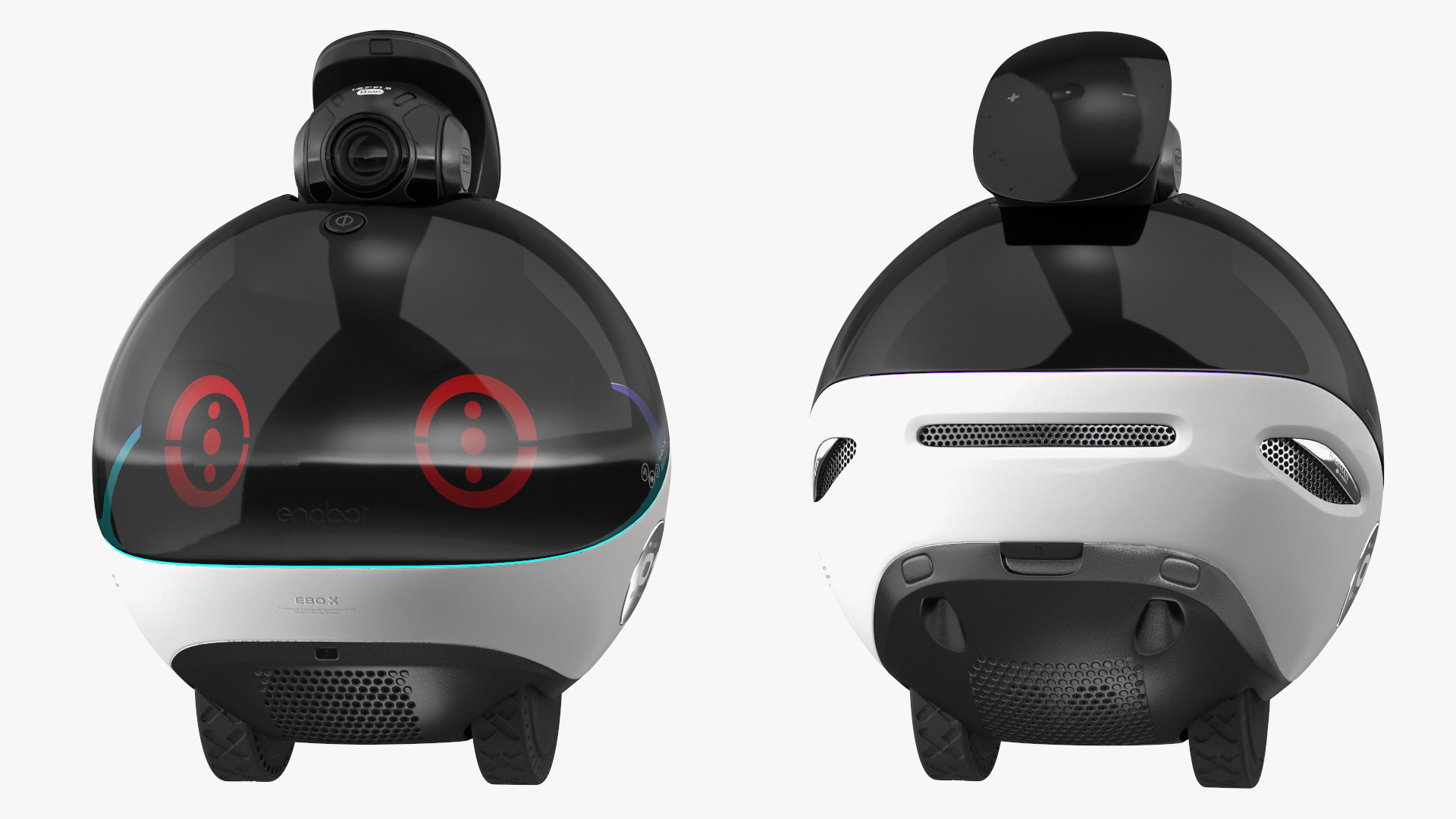 3D Smart Home Robot Enabot EBO X Red model