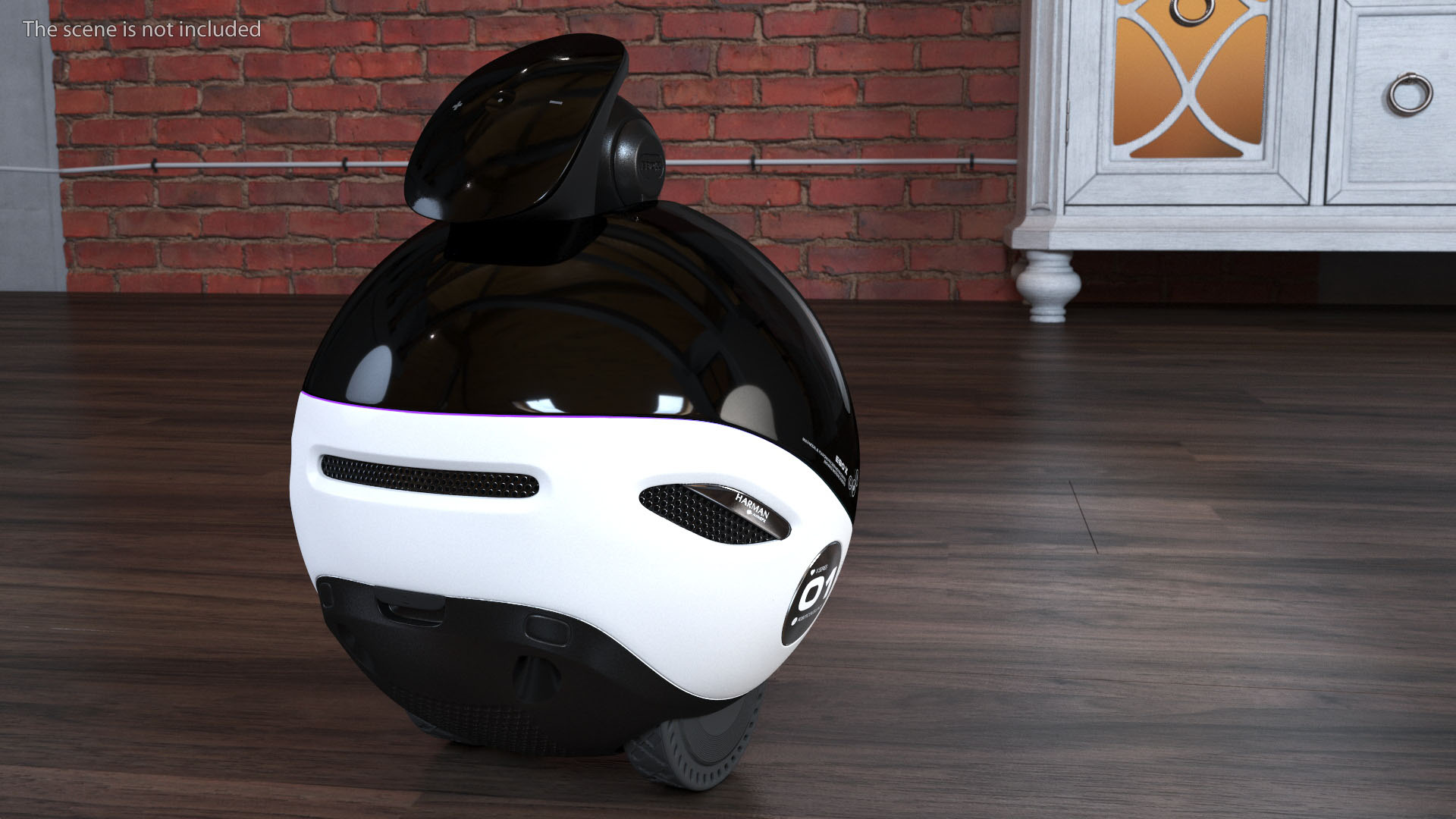 3D Smart Home Robot Enabot EBO X Red model