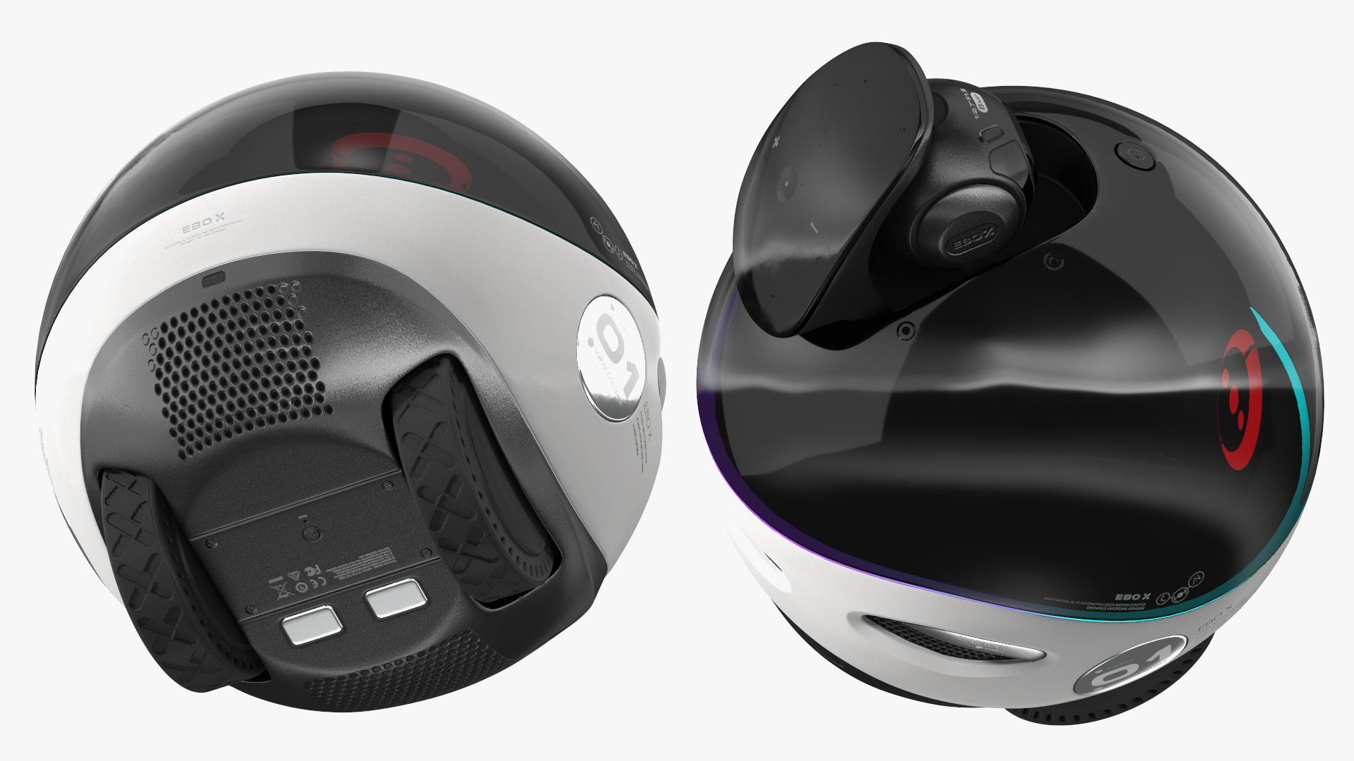 3D Smart Home Robot Enabot EBO X Red model