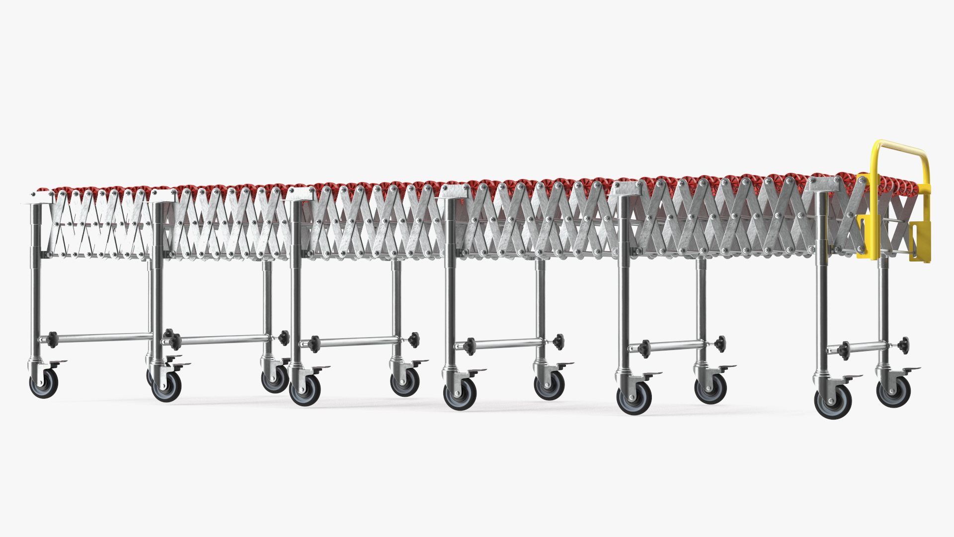 3D Folding Telescopic Roller Red Rigged