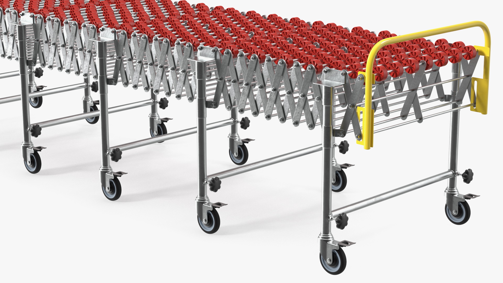 3D Folding Telescopic Roller Red Rigged