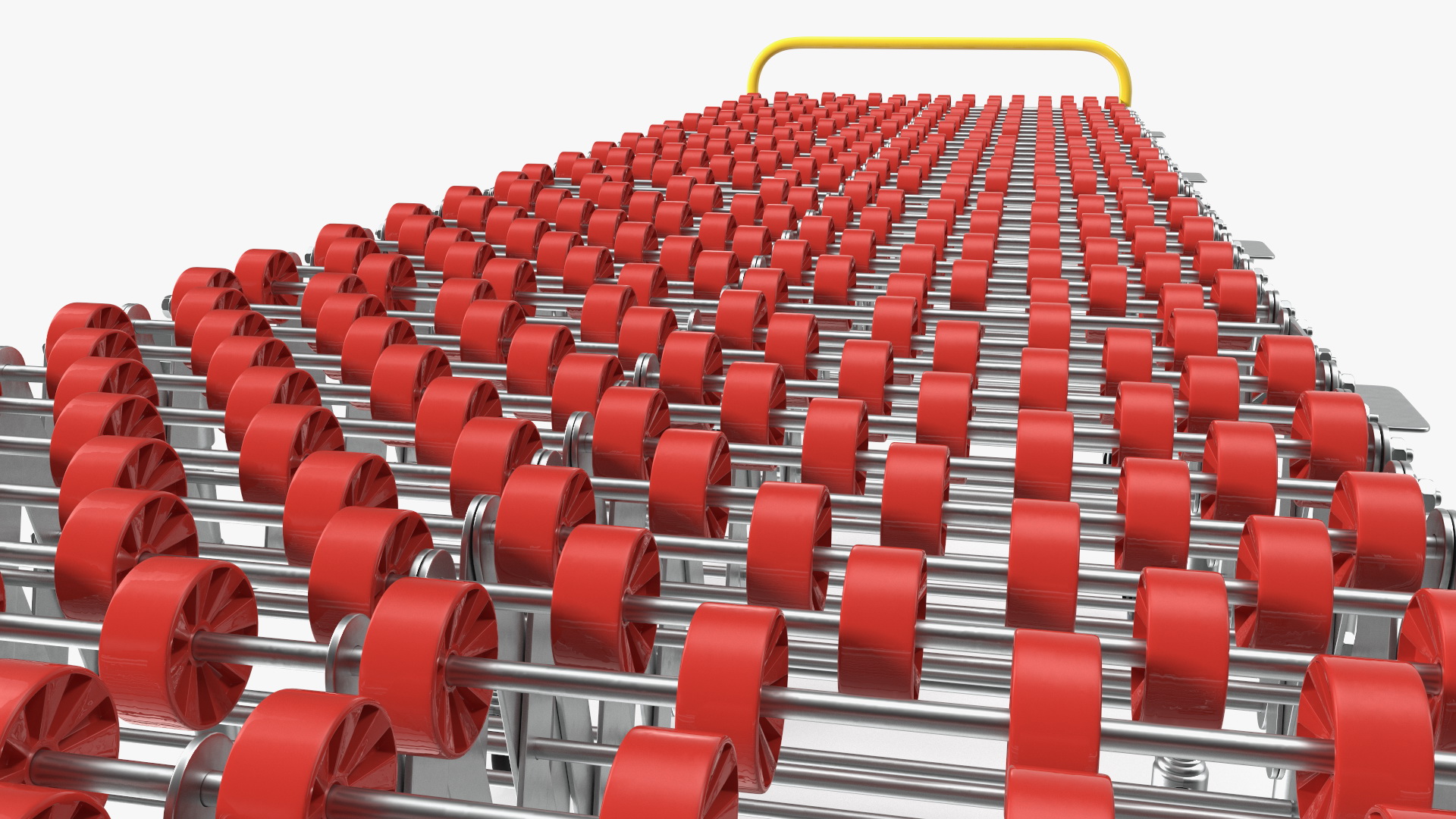 3D Folding Telescopic Roller Red Rigged