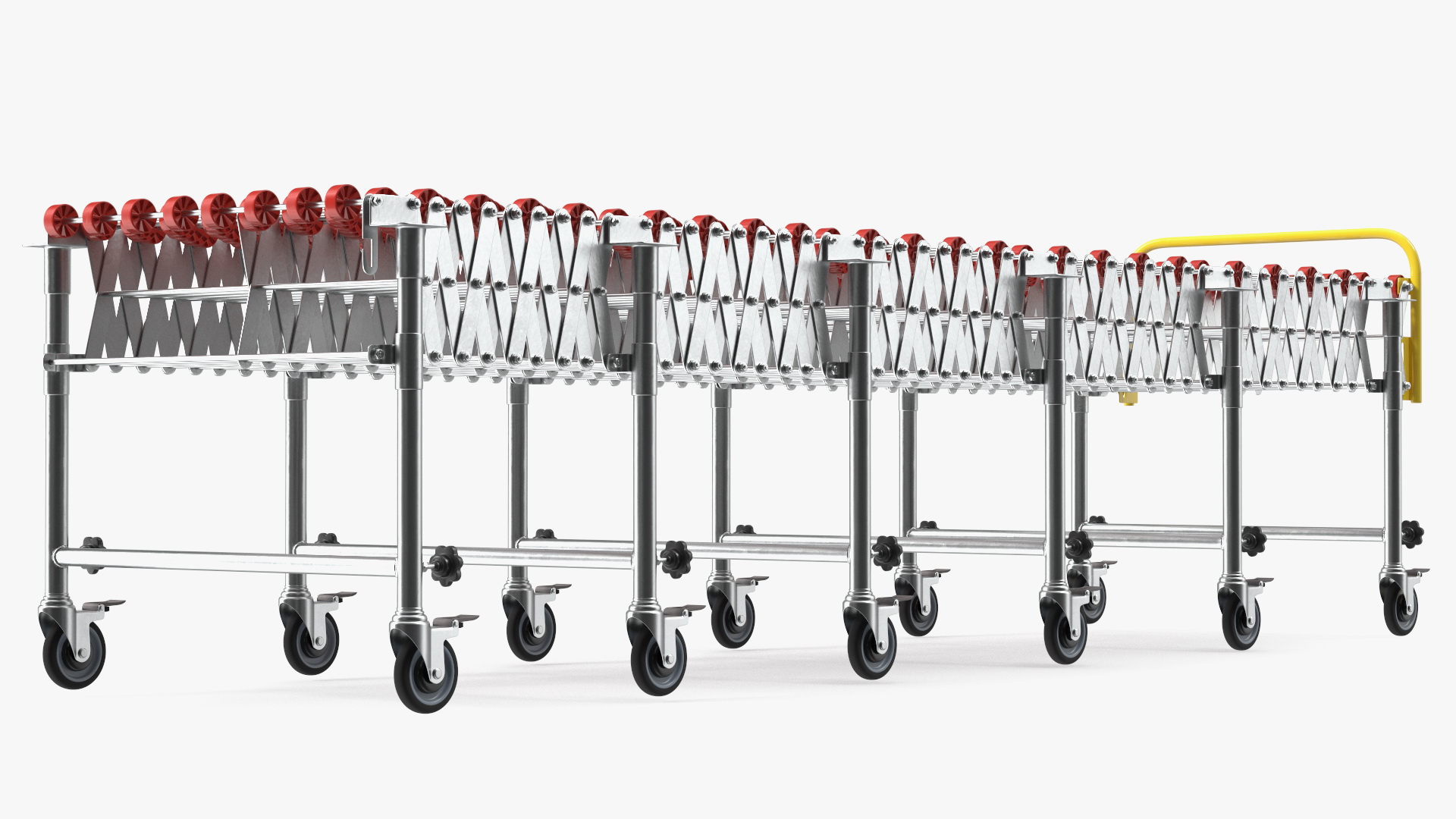 3D Folding Telescopic Roller Red Rigged