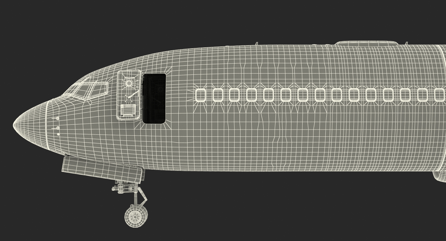 3D Boeing 737 900 with Interior and Cockpit American Airlines model