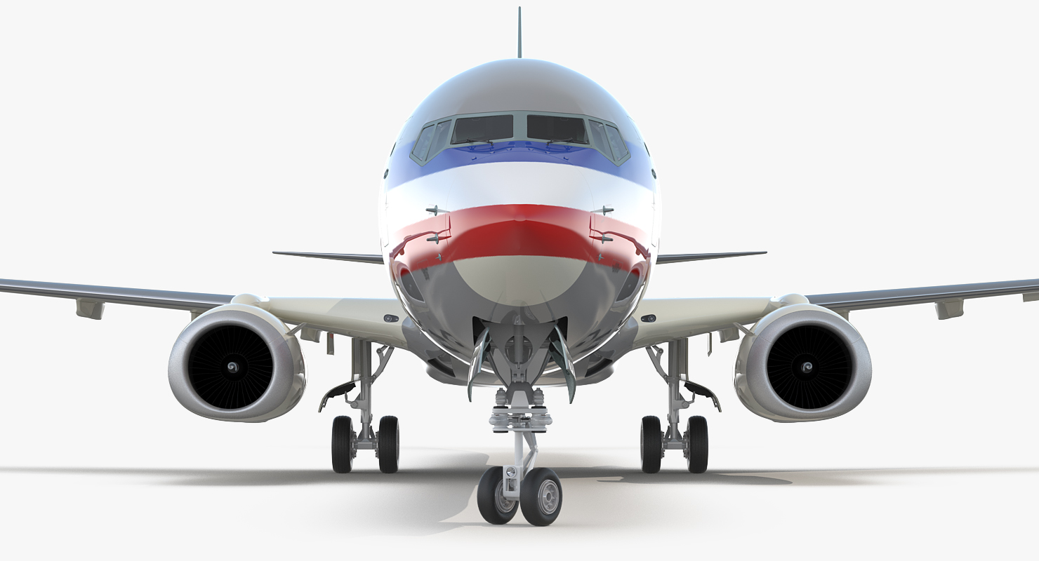3D Boeing 737 900 with Interior and Cockpit American Airlines model