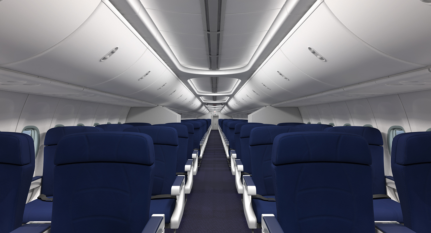 3D Boeing 737 900 with Interior and Cockpit American Airlines model