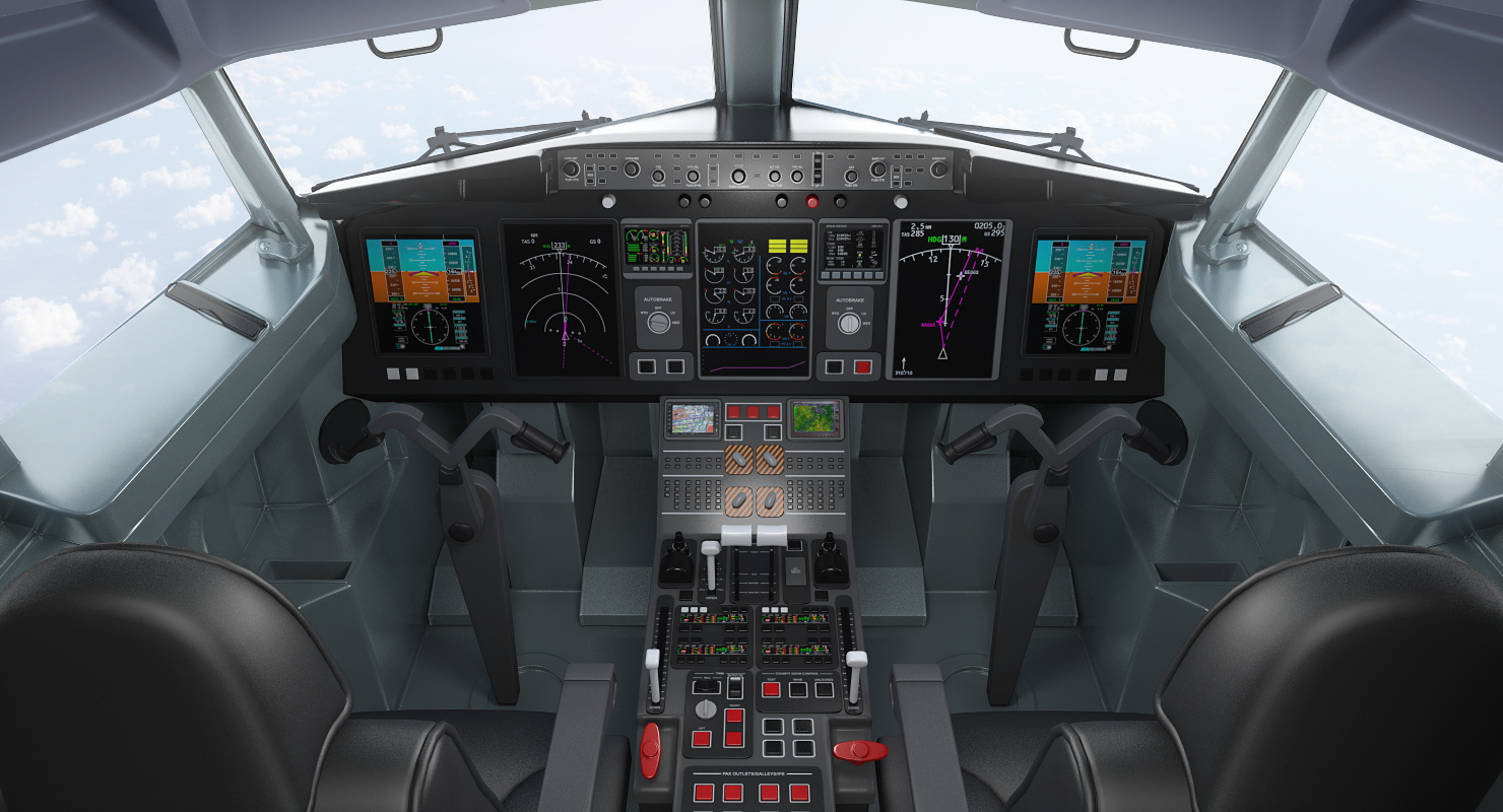 3D Boeing 737 900 with Interior and Cockpit American Airlines model