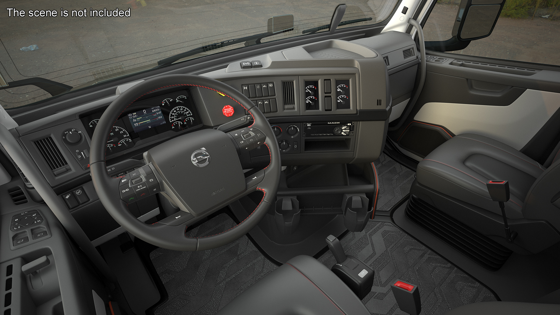 Volvo VNL 860 Truck with Car Carrier Vehicles Loaded 3D
